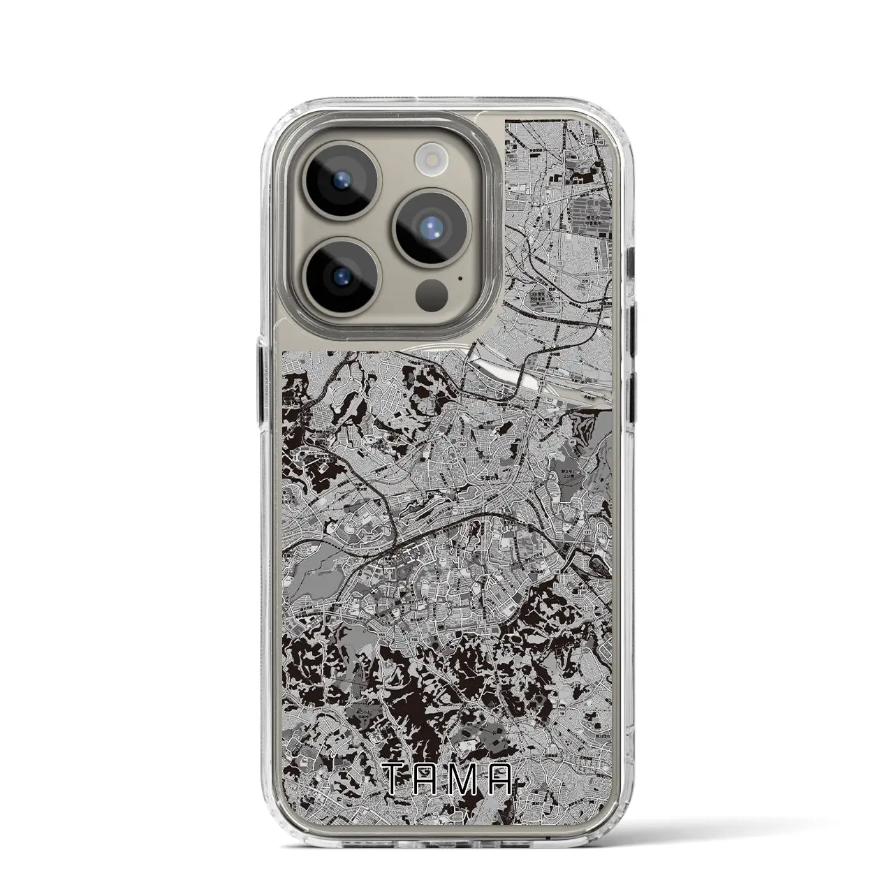 【多摩(東京都)】地図柄iPhoneケース(MagSafeタイプ)