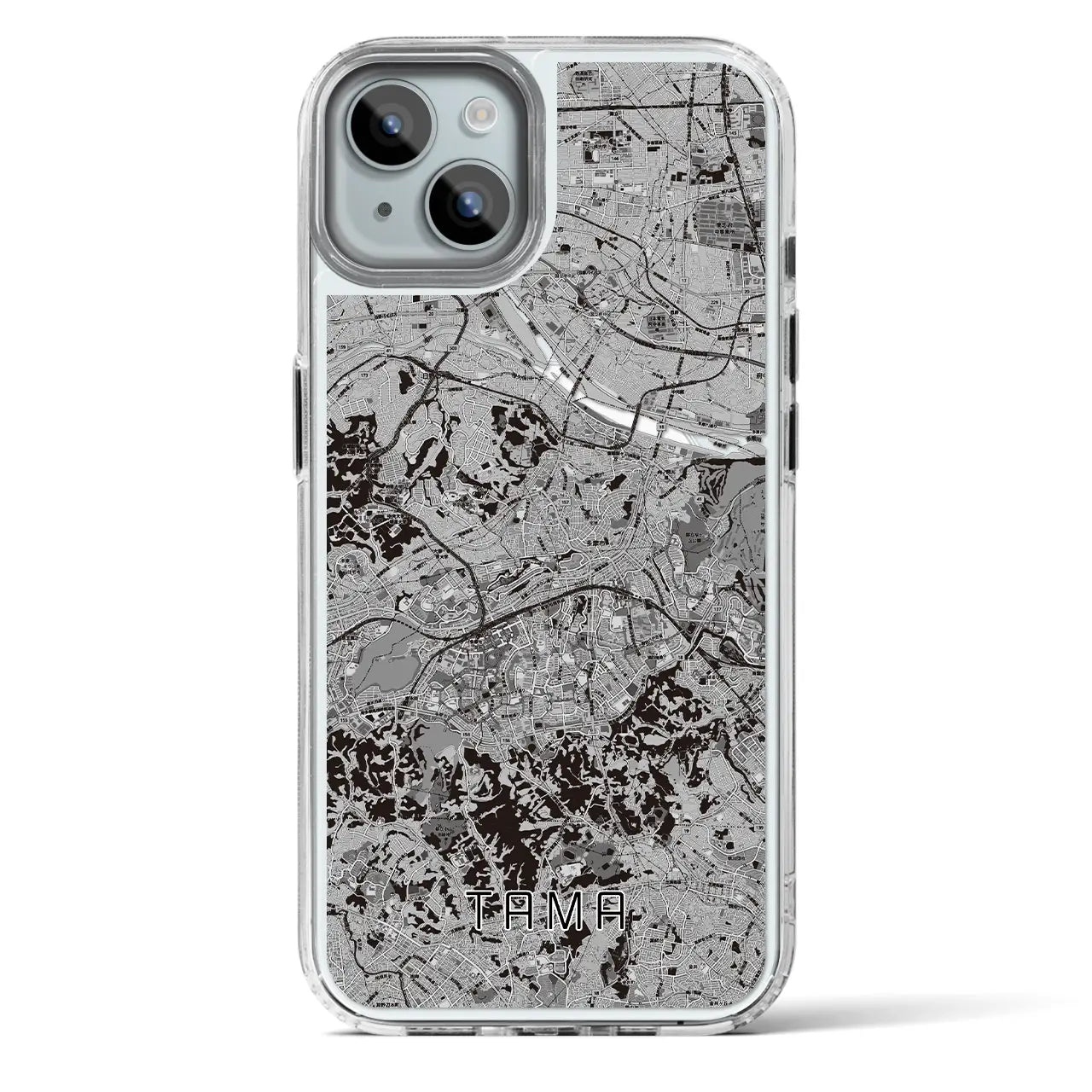 【多摩(東京都)】地図柄iPhoneケース(MagSafeタイプ)