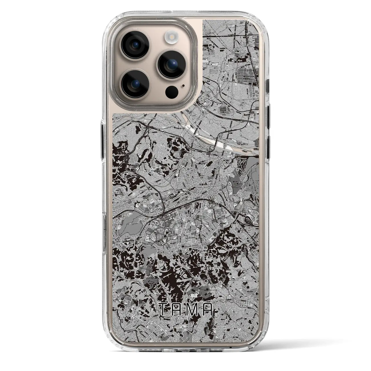 【多摩(東京都)】地図柄iPhoneケース(MagSafeタイプ)