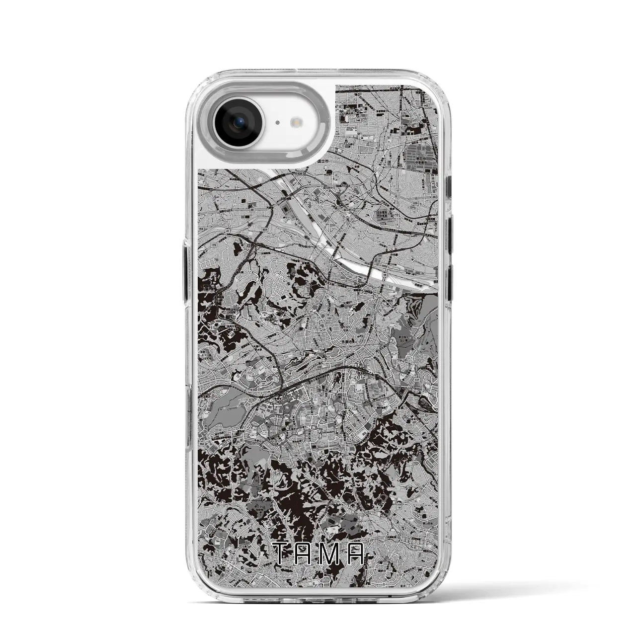 【多摩(東京都)】地図柄iPhoneケース(MagSafeタイプ)