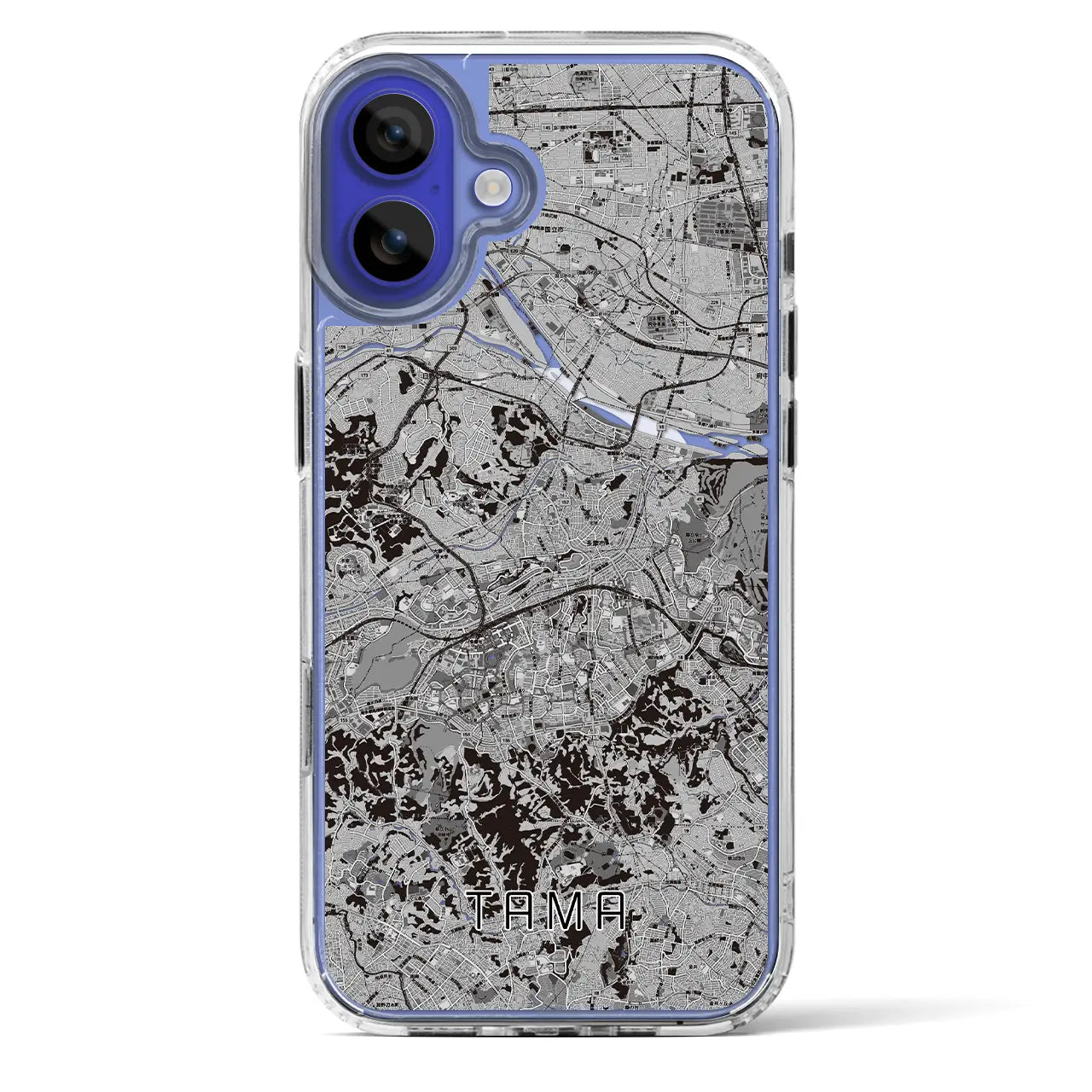 【多摩(東京都)】地図柄iPhoneケース(MagSafeタイプ)