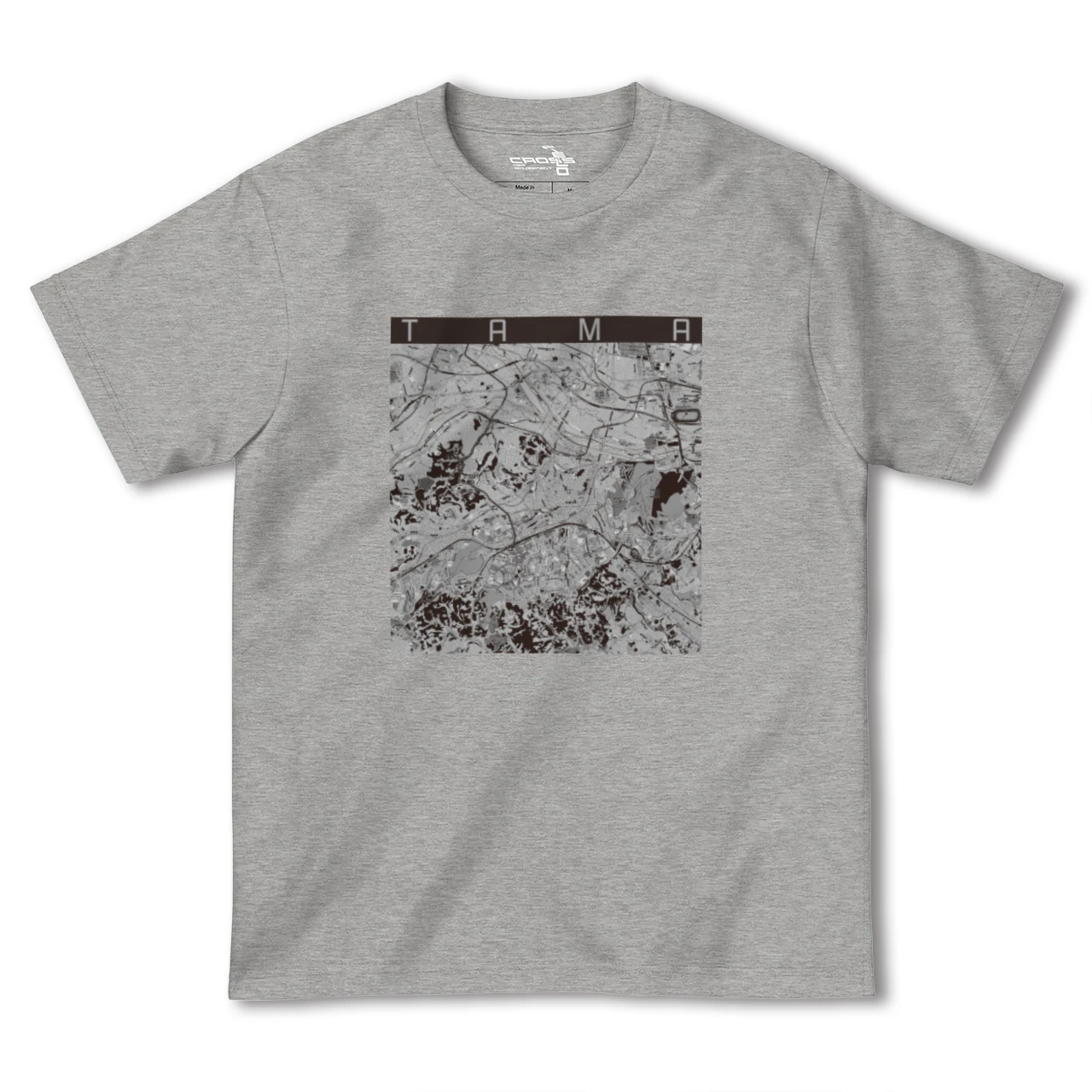 【多摩(東京都)】地図柄ヘビーウェイトTシャツ