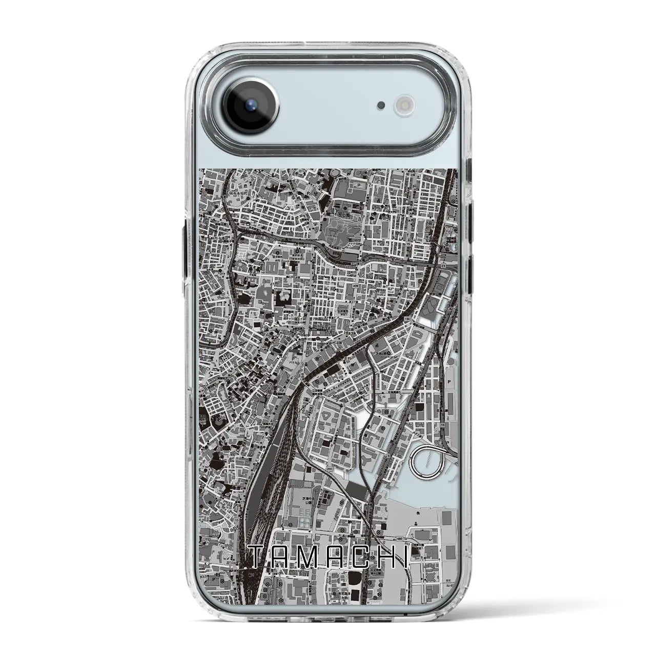 【田町(東京都)】地図柄iPhoneケース(MagSafeタイプ)