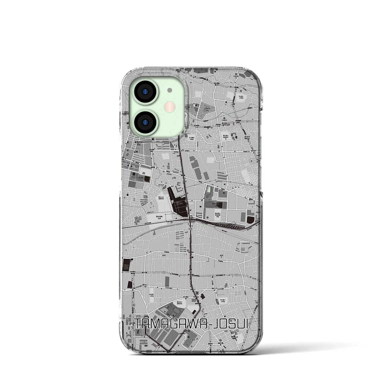 【玉川上水(東京都)】地図柄iPhoneケース(クリアタイプ)