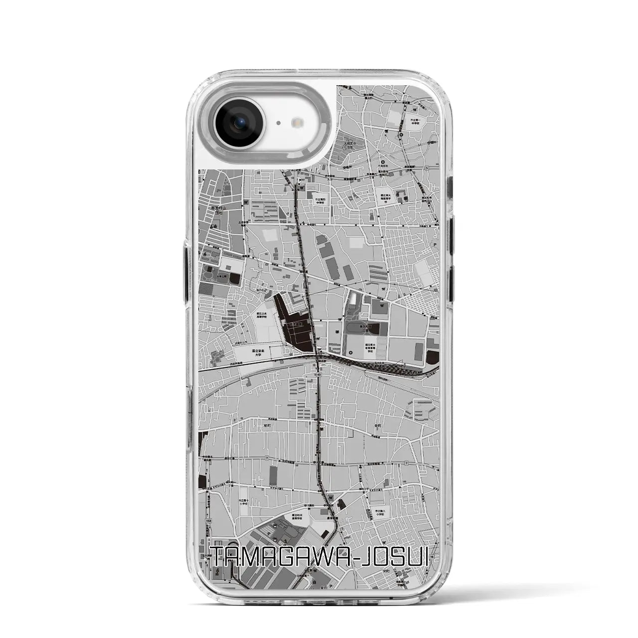 【玉川上水(東京都)】地図柄iPhoneケース(MagSafeタイプ)