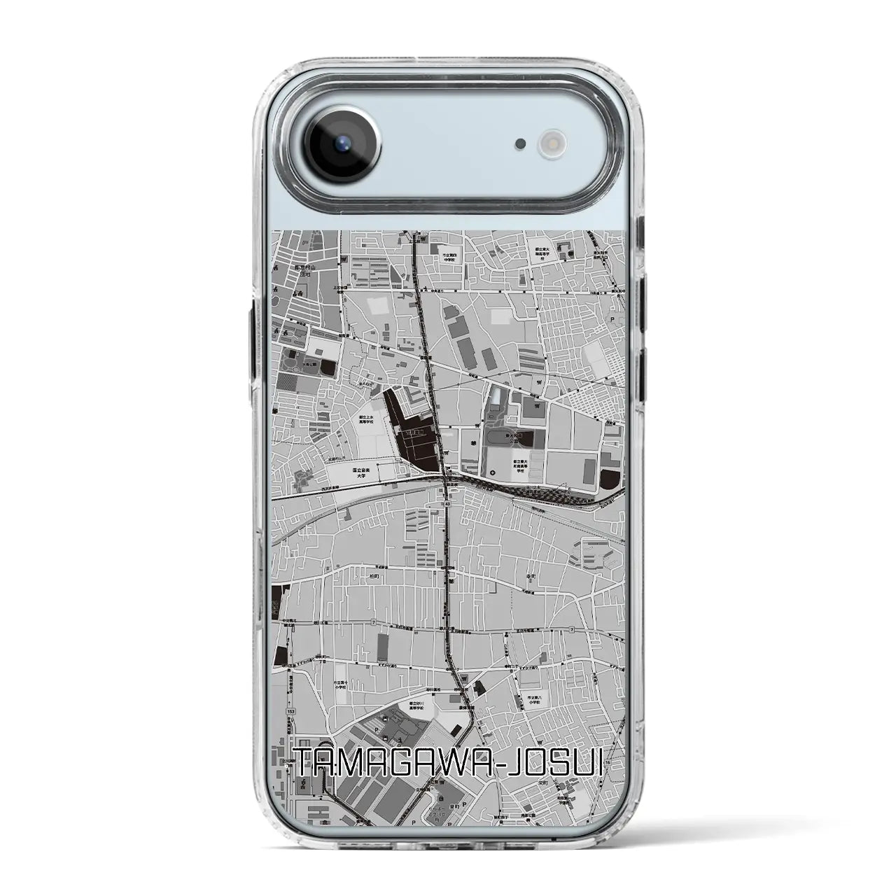 【玉川上水(東京都)】地図柄iPhoneケース(MagSafeタイプ)