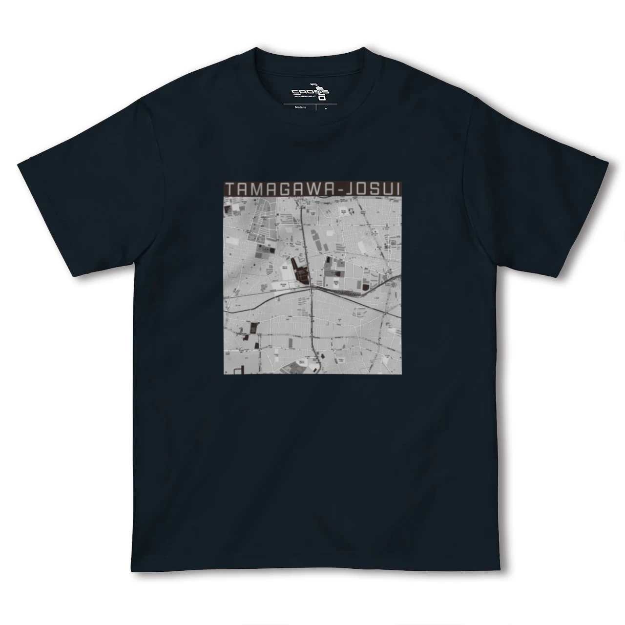 【玉川上水(東京都)】地図柄ヘビーウェイトTシャツ