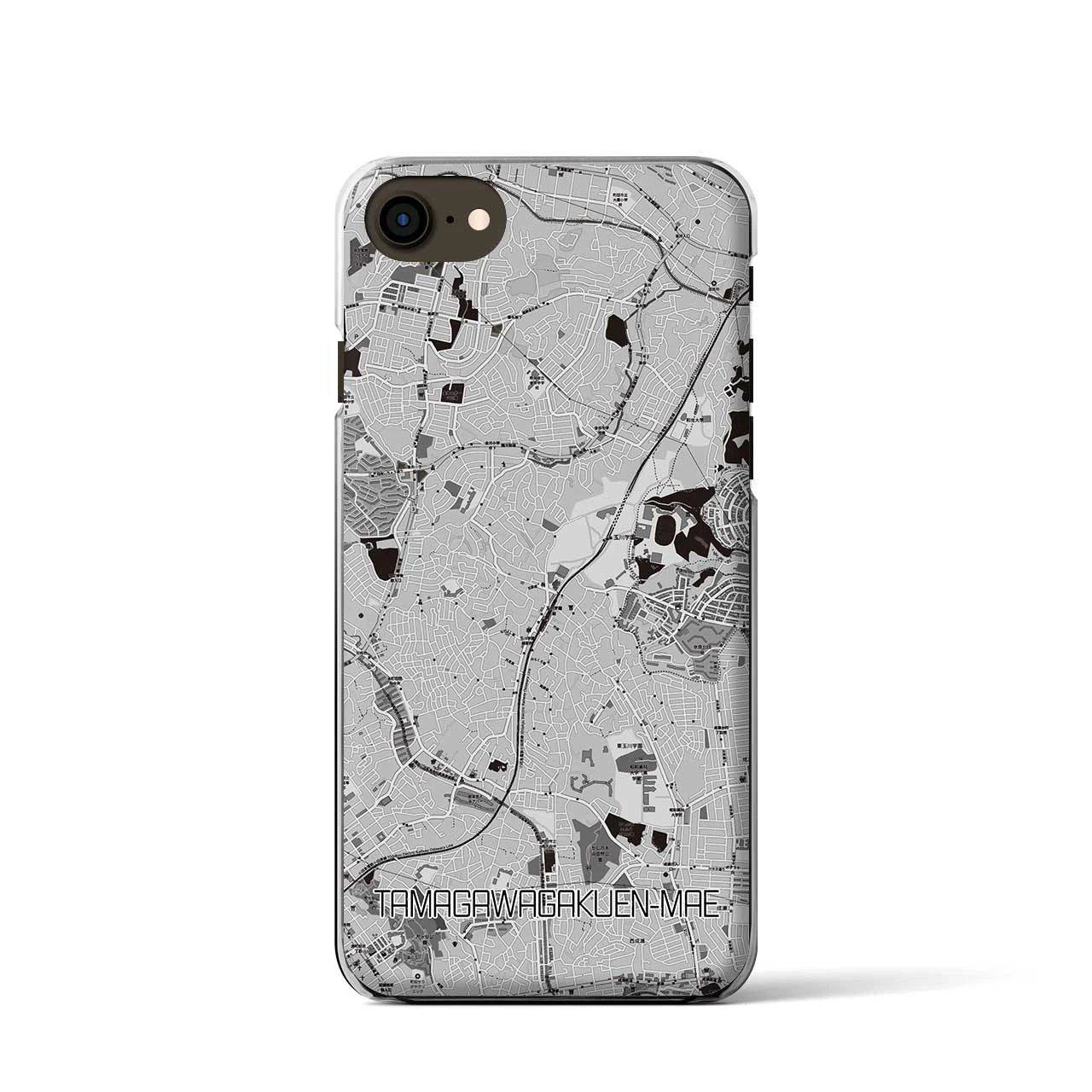 【玉川学園前(東京都)】地図柄iPhoneケース(クリアタイプ)