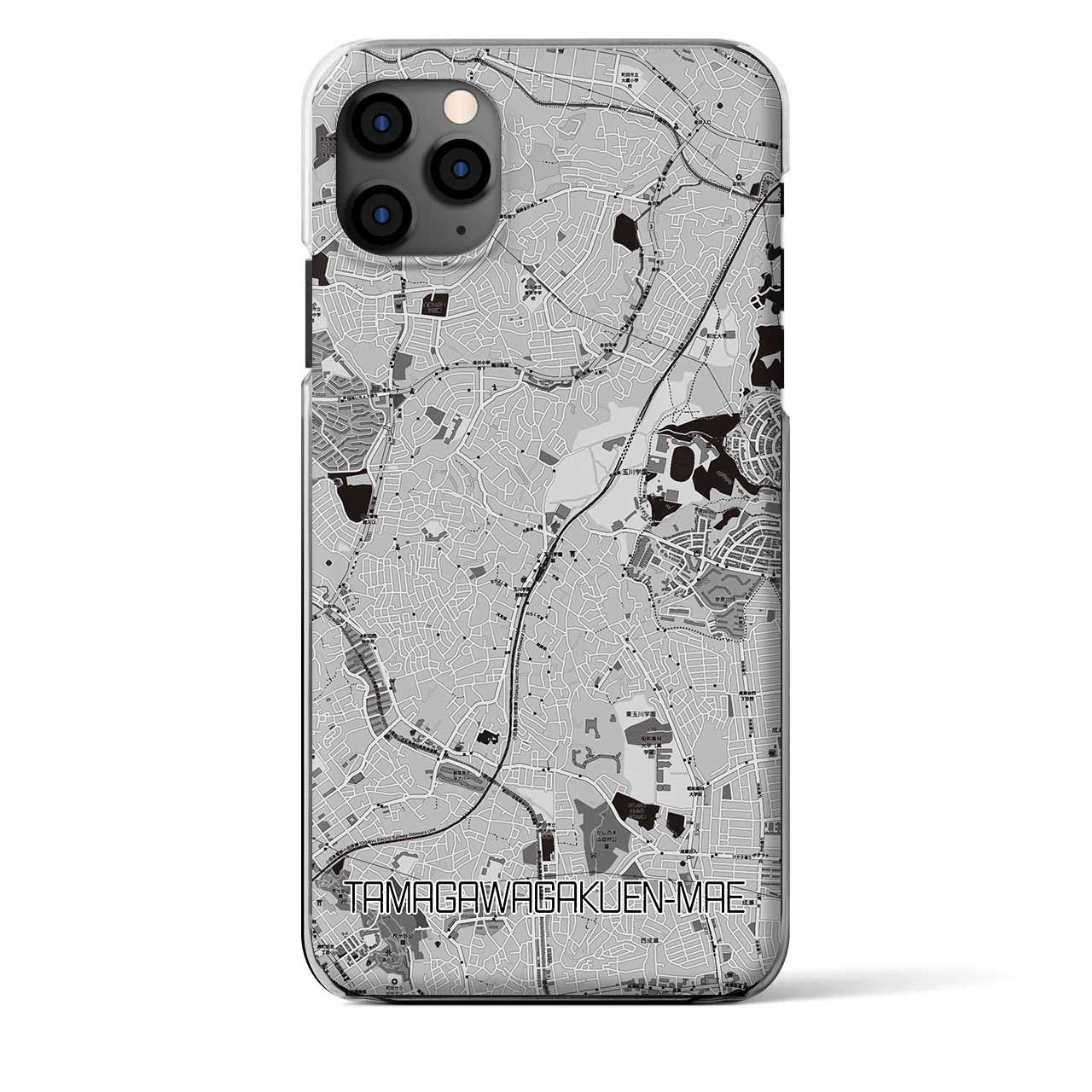 【玉川学園前(東京都)】地図柄iPhoneケース(クリアタイプ)