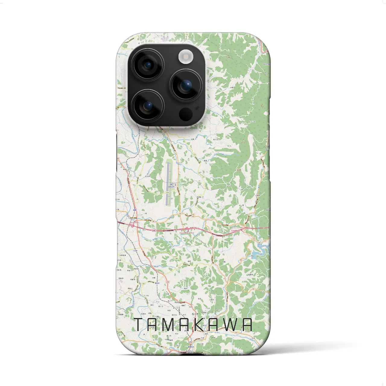【玉川(福島県)】地図柄iPhoneケース(バックカバータイプ)