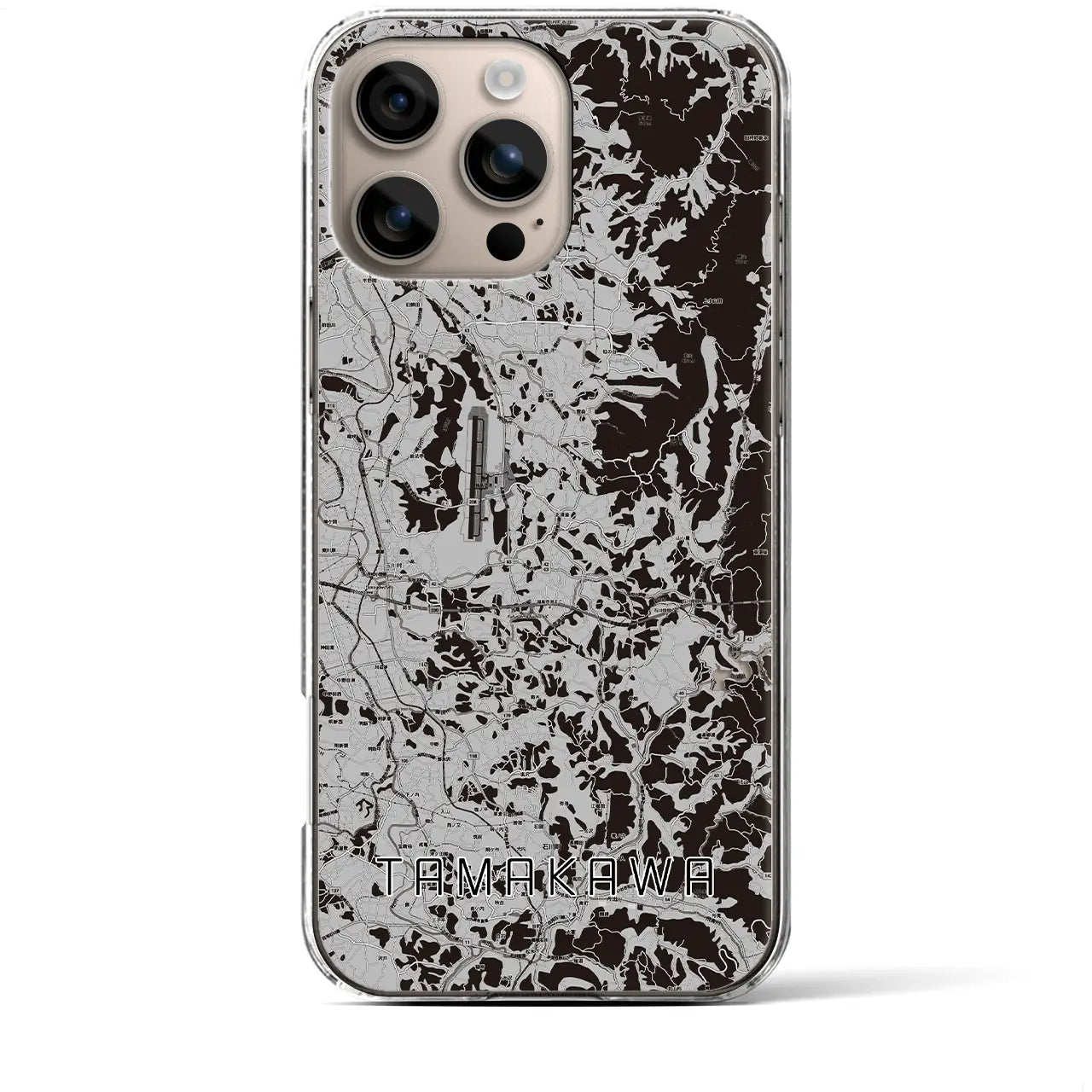 【玉川(福島県)】地図柄iPhoneケース(クリアタイプ)