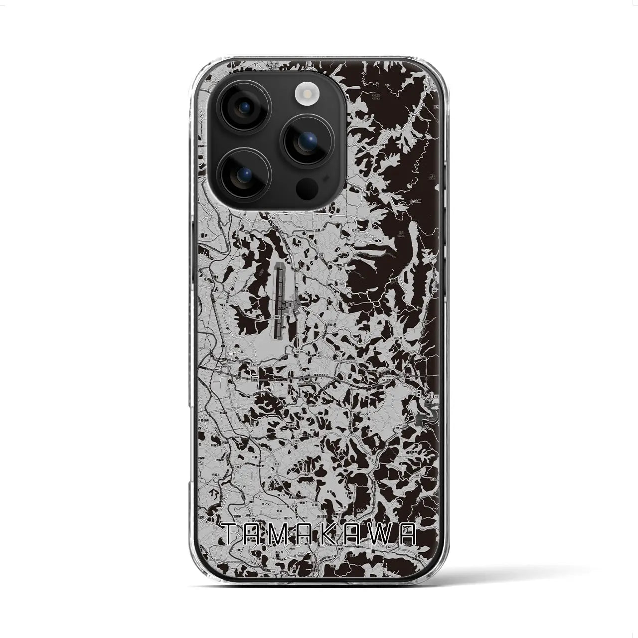 【玉川(福島県)】地図柄iPhoneケース(クリアタイプ)