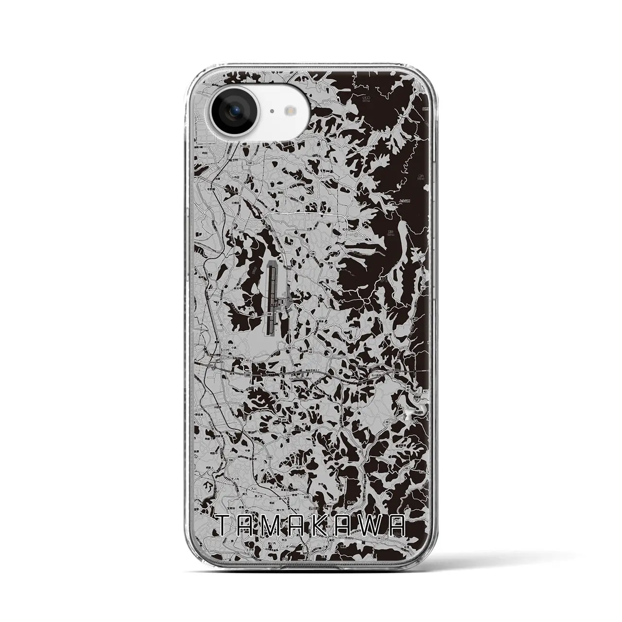 【玉川(福島県)】地図柄iPhoneケース(クリアタイプ)