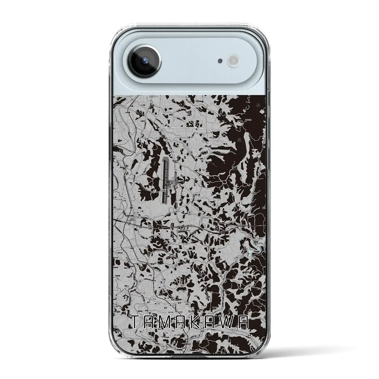 【玉川(福島県)】地図柄iPhoneケース(クリアタイプ)