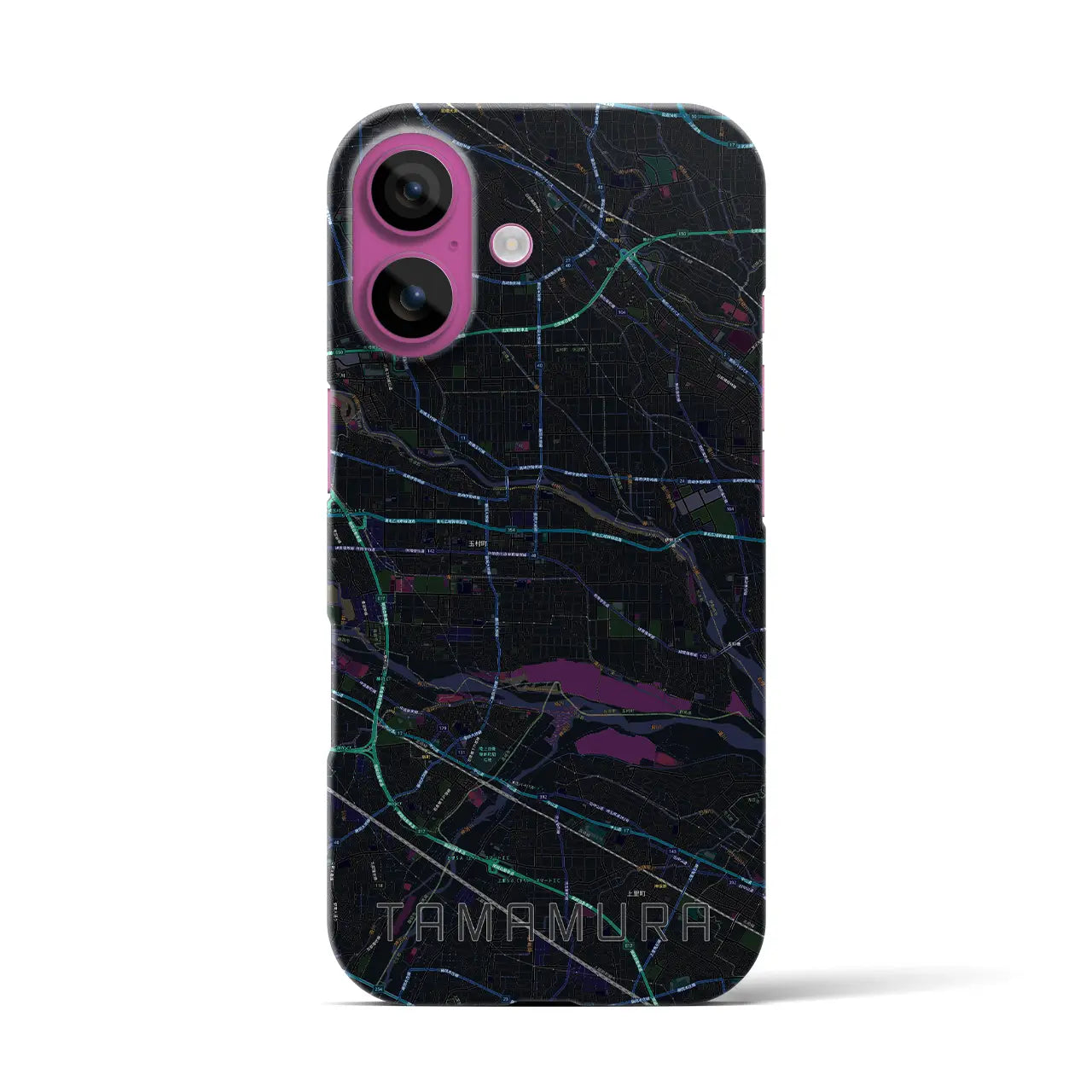 【玉村(群馬県)】地図柄iPhoneケース(バックカバータイプ)