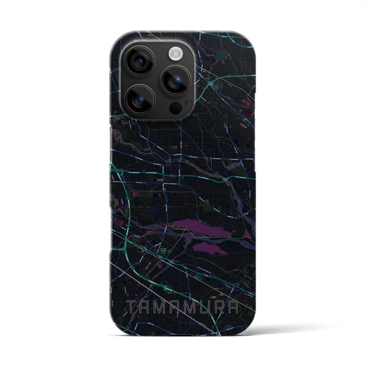 【玉村(群馬県)】地図柄iPhoneケース(バックカバータイプ)