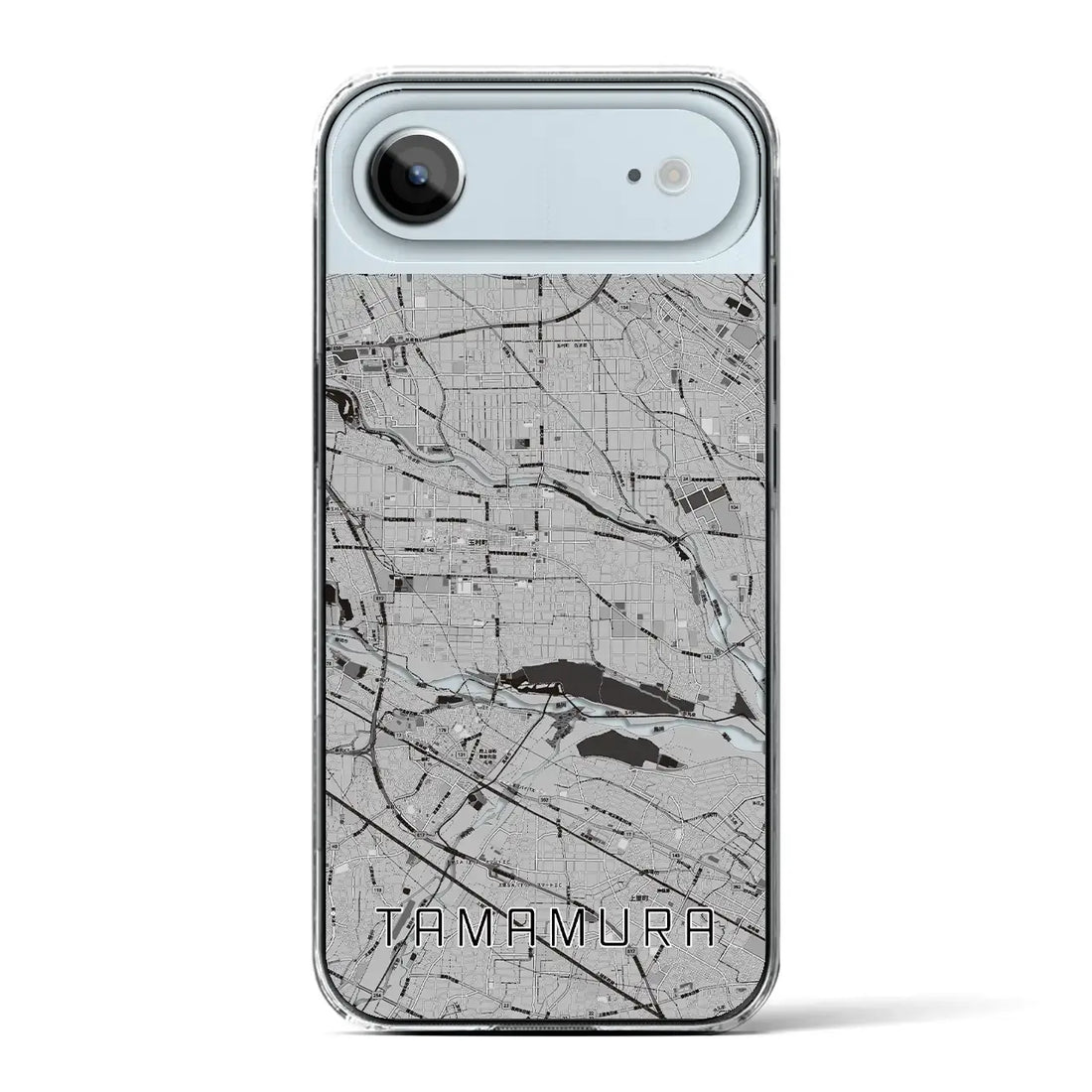 【玉村(群馬県)】地図柄iPhoneケース(クリアタイプ)