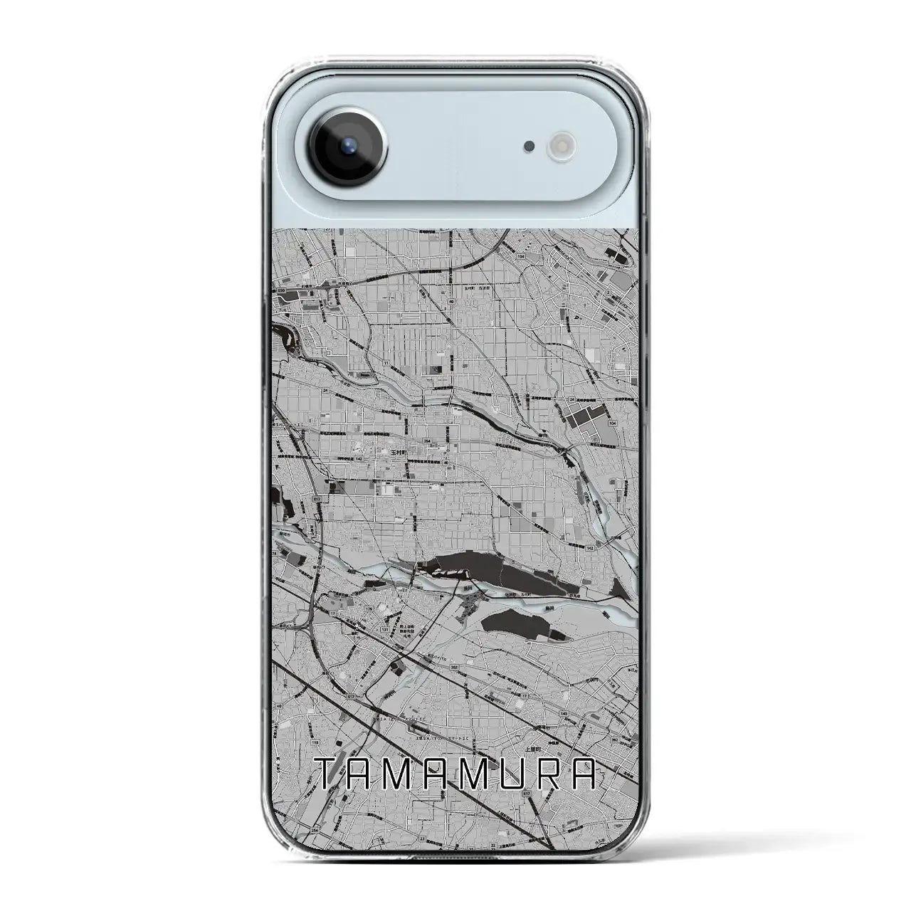 【玉村(群馬県)】地図柄iPhoneケース(クリアタイプ)