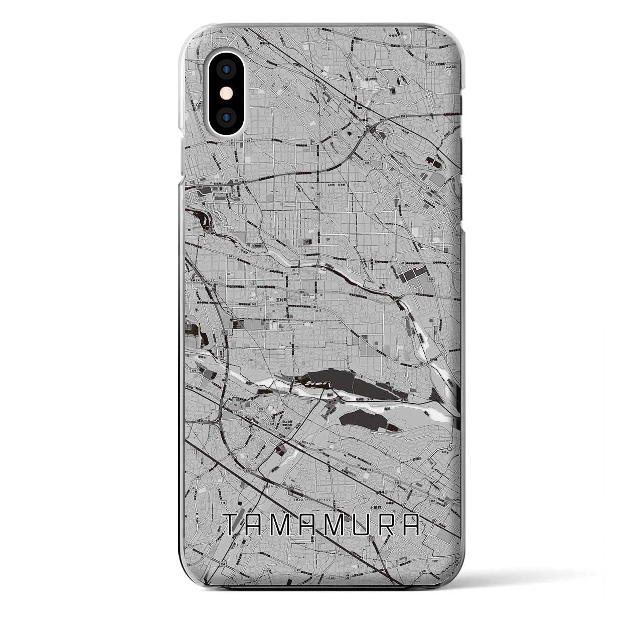 【玉村(群馬県)】地図柄iPhoneケース(クリアタイプ)