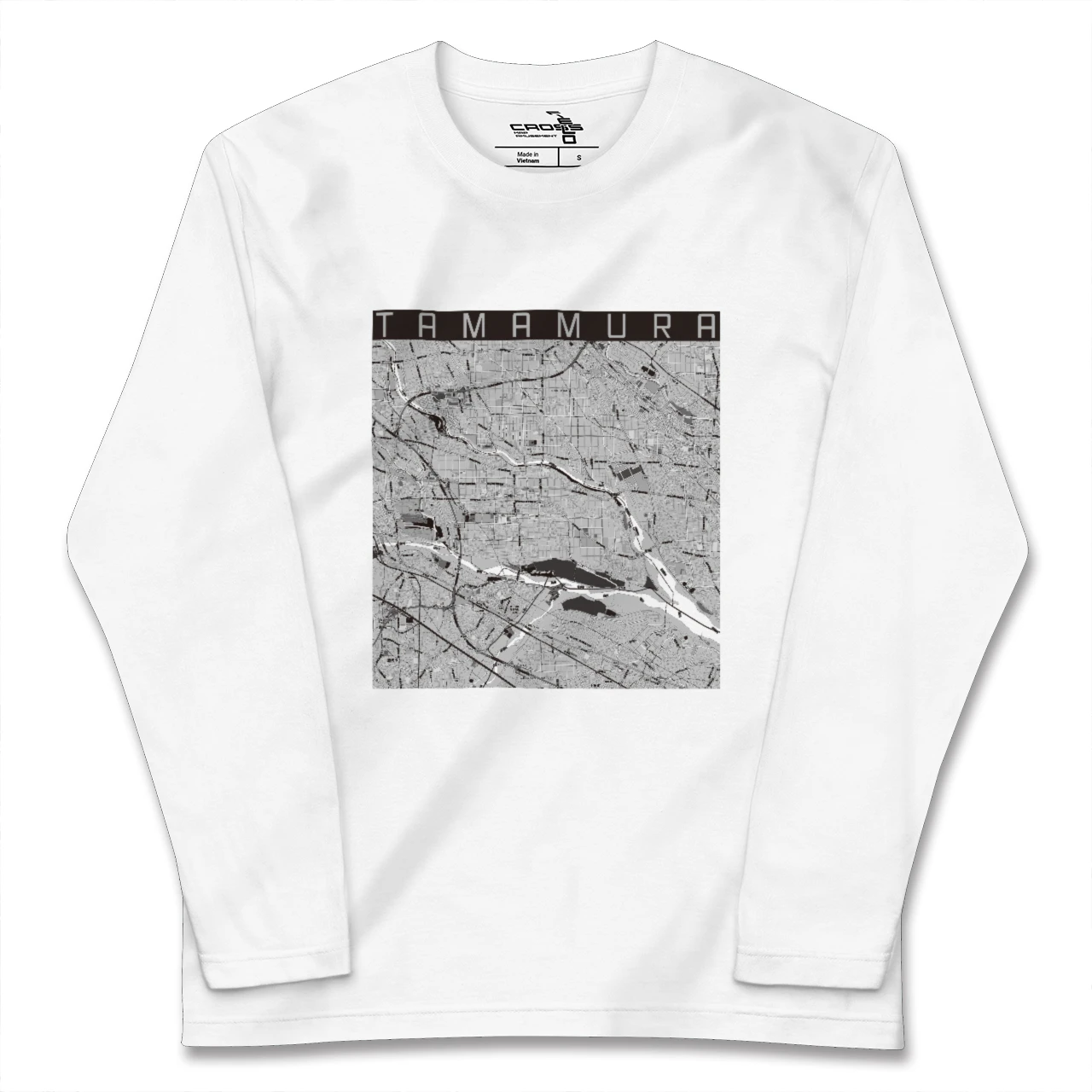 【玉村(群馬県)】地図柄ロングスリーブTシャツ