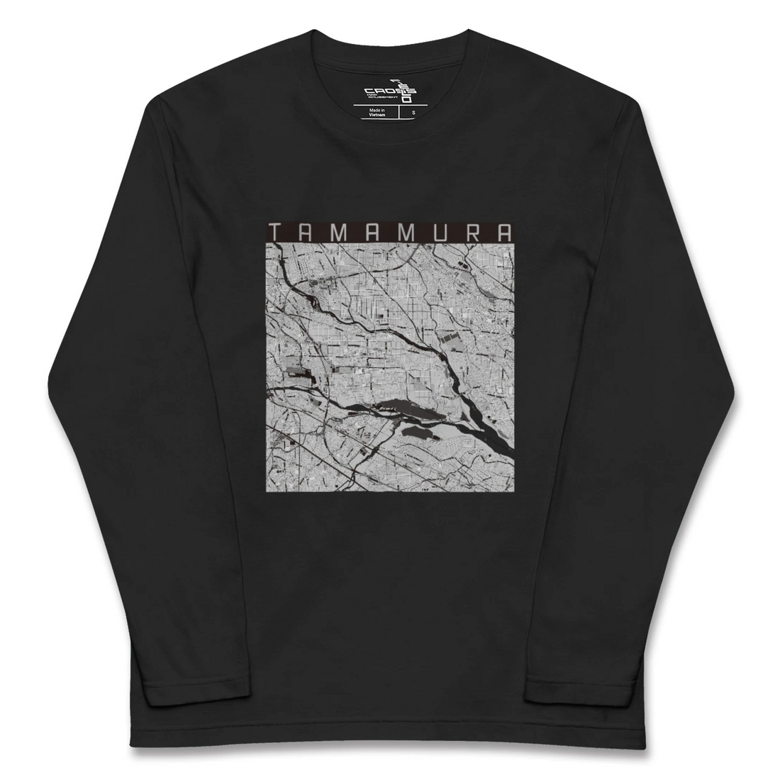 【玉村(群馬県)】地図柄ロングスリーブTシャツ