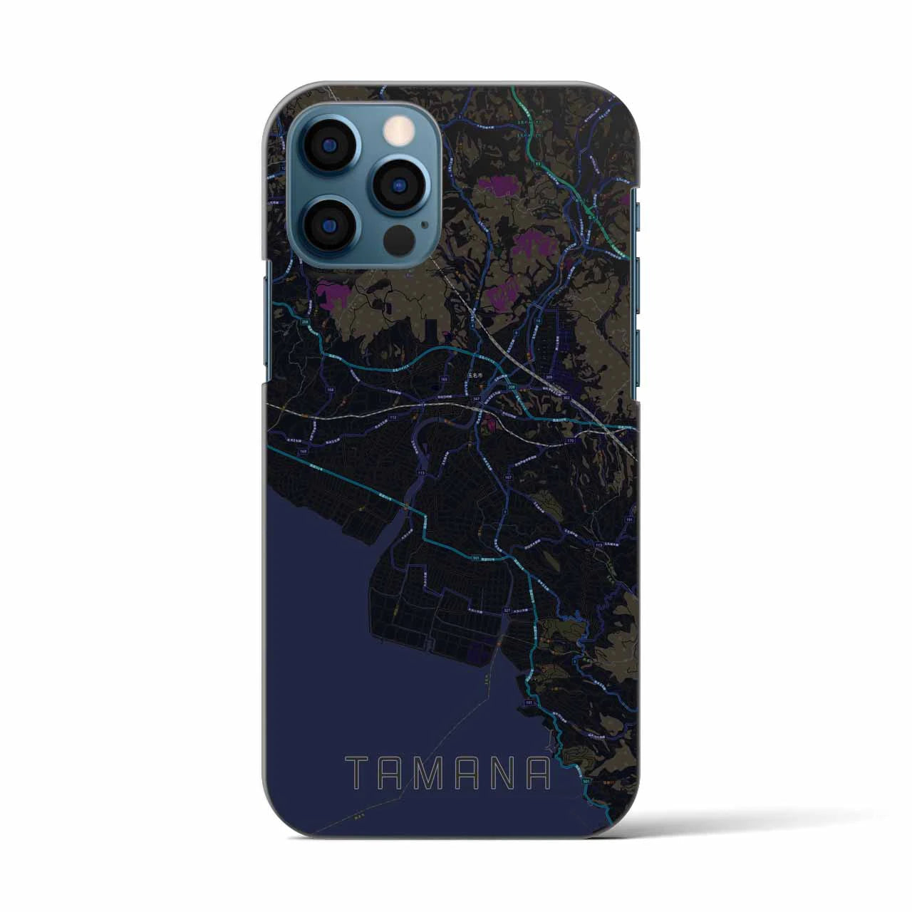 【玉名(熊本県)】地図柄iPhoneケース(バックカバータイプ)