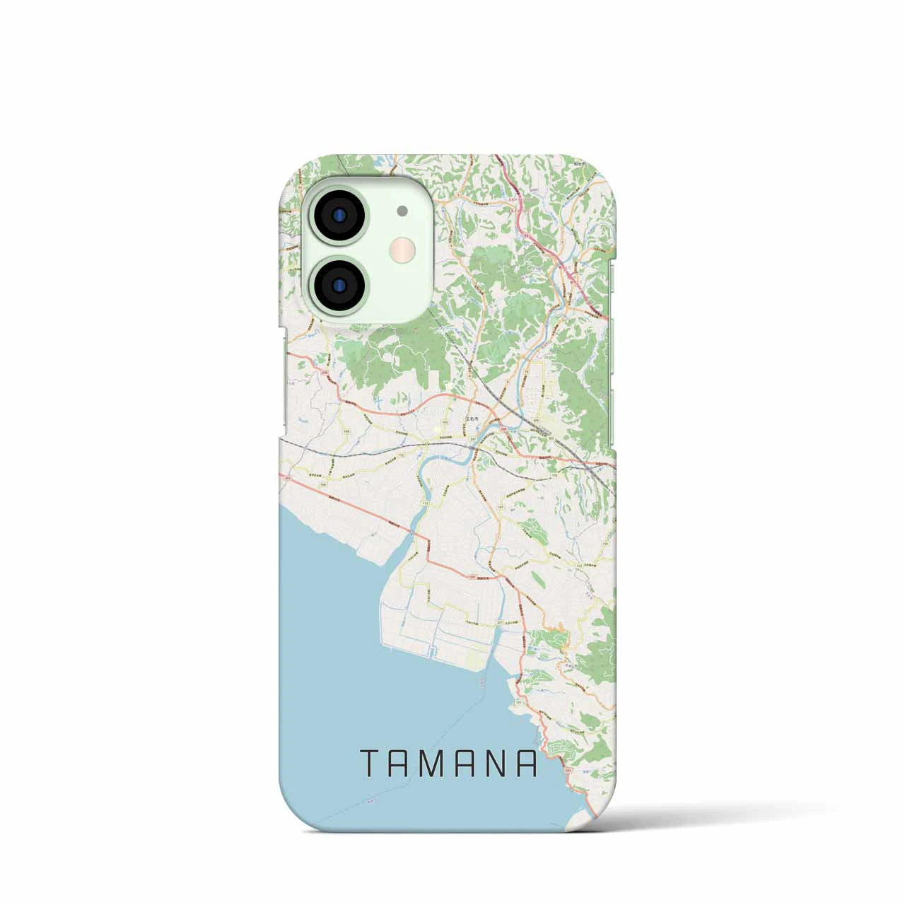 【玉名(熊本県)】地図柄iPhoneケース(バックカバータイプ)