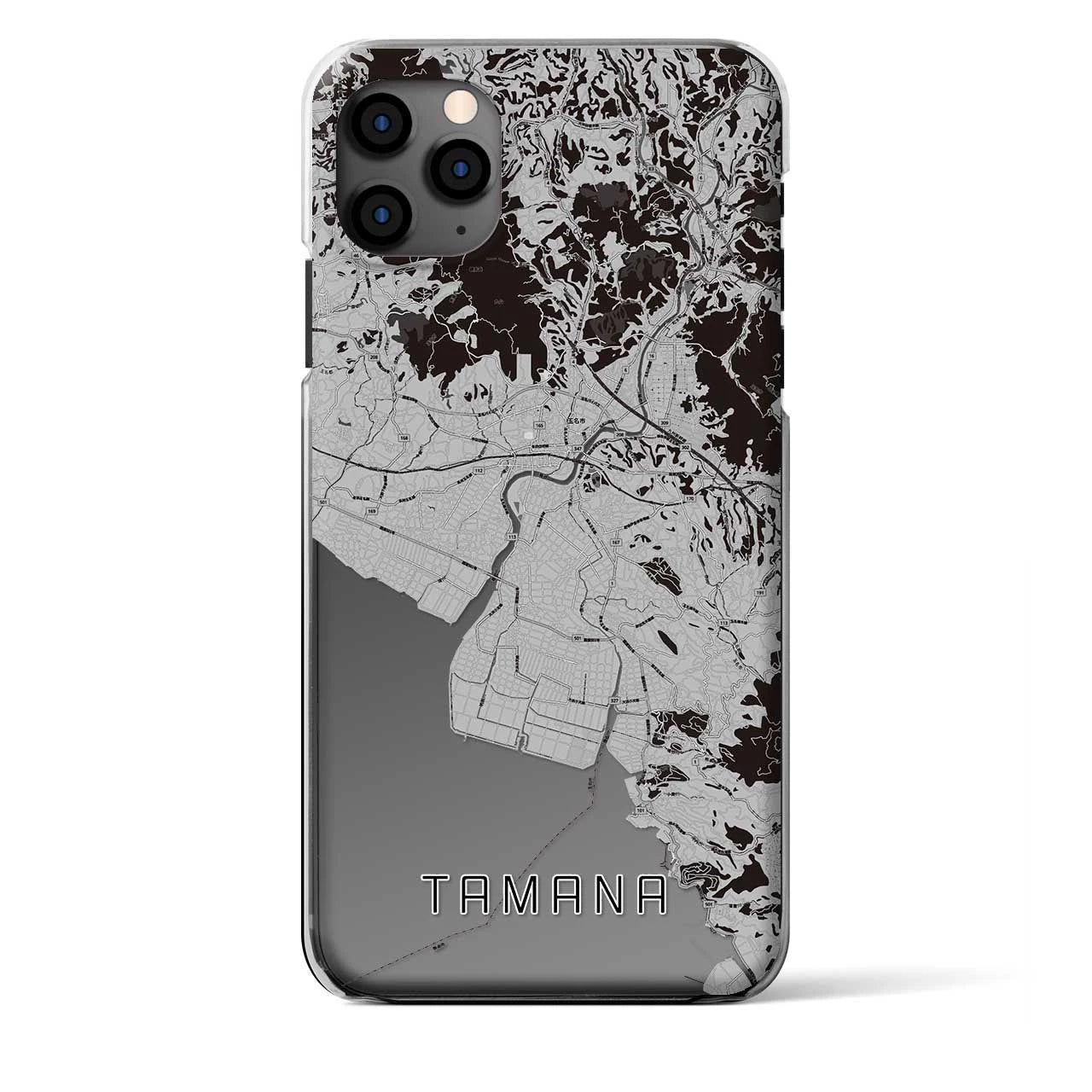 【玉名(熊本県)】地図柄iPhoneケース(クリアタイプ)