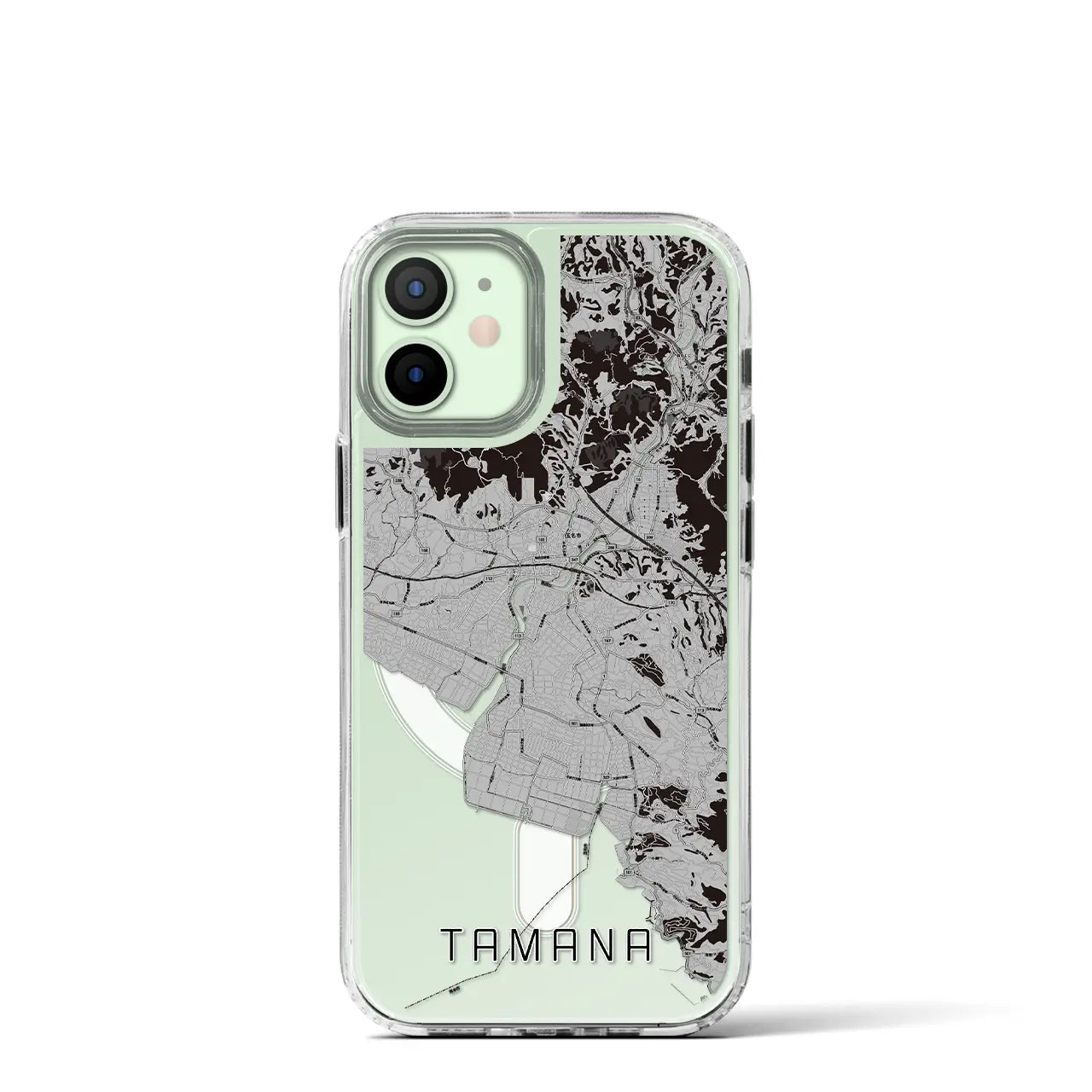 【玉名(熊本県)】地図柄iPhoneケース(MagSafeタイプ)