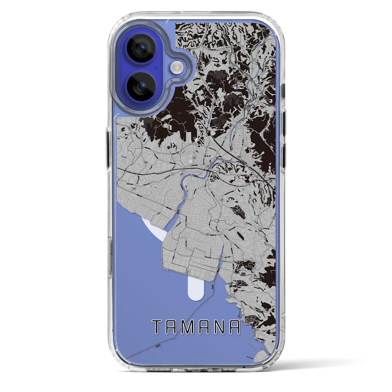 【玉名(熊本県)】地図柄iPhoneケース(MagSafeタイプ)