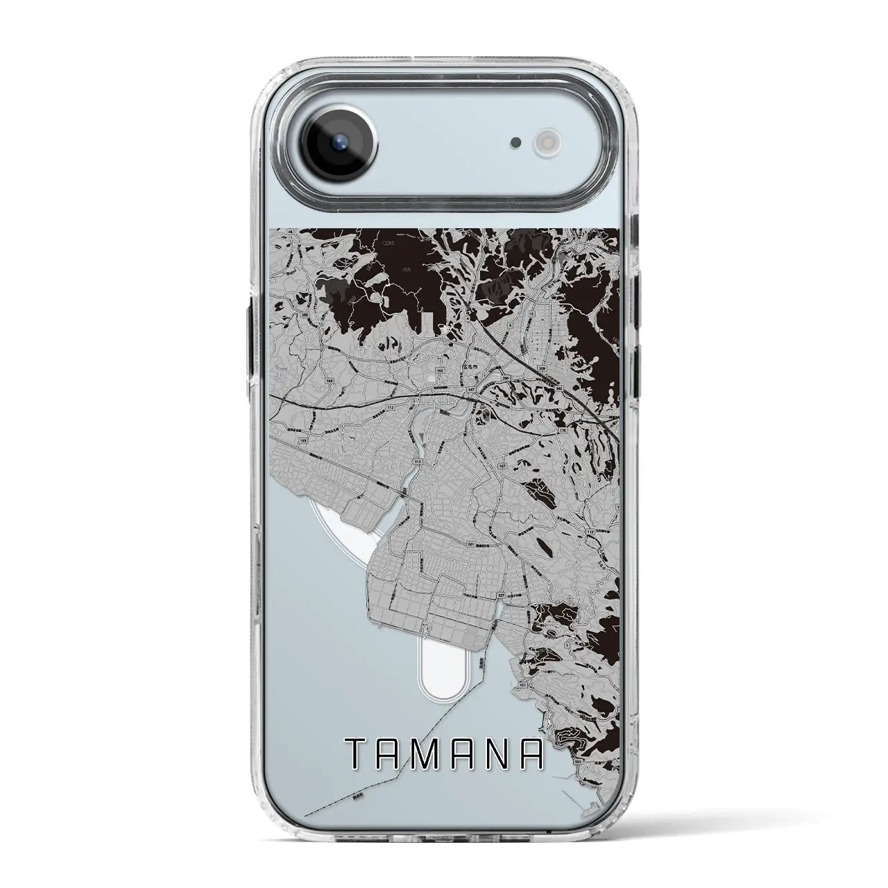 【玉名(熊本県)】地図柄iPhoneケース(MagSafeタイプ)