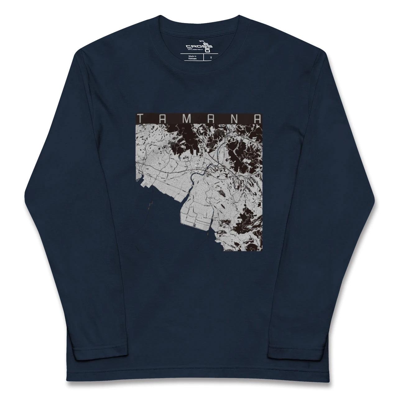 【玉名(熊本県)】地図柄ロングスリーブTシャツ