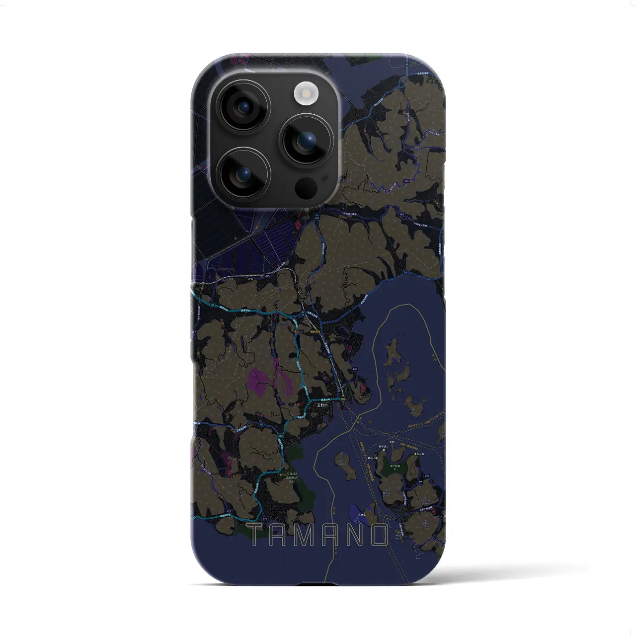 【玉野(岡山県)】地図柄iPhoneケース(バックカバータイプ)