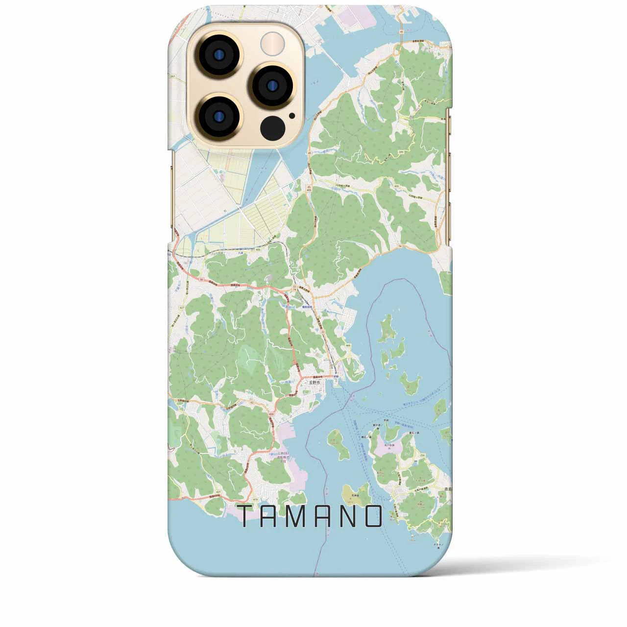 【玉野(岡山県)】地図柄iPhoneケース(バックカバータイプ)