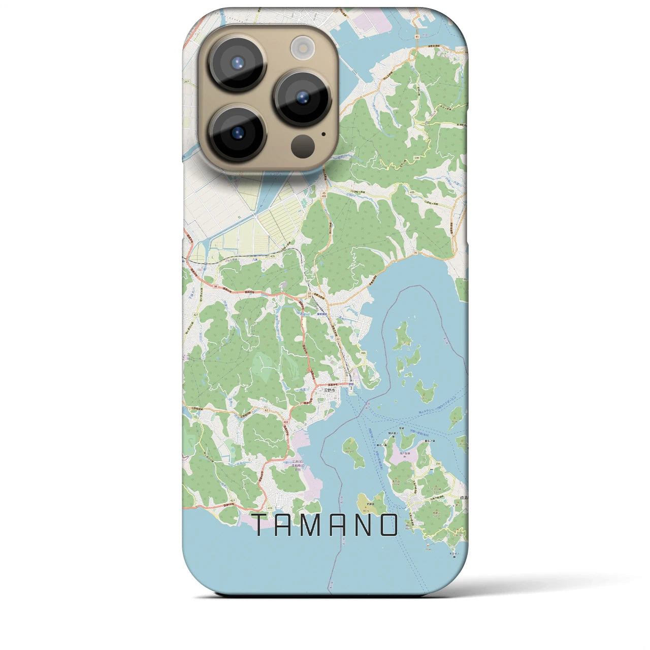 【玉野(岡山県)】地図柄iPhoneケース(バックカバータイプ)