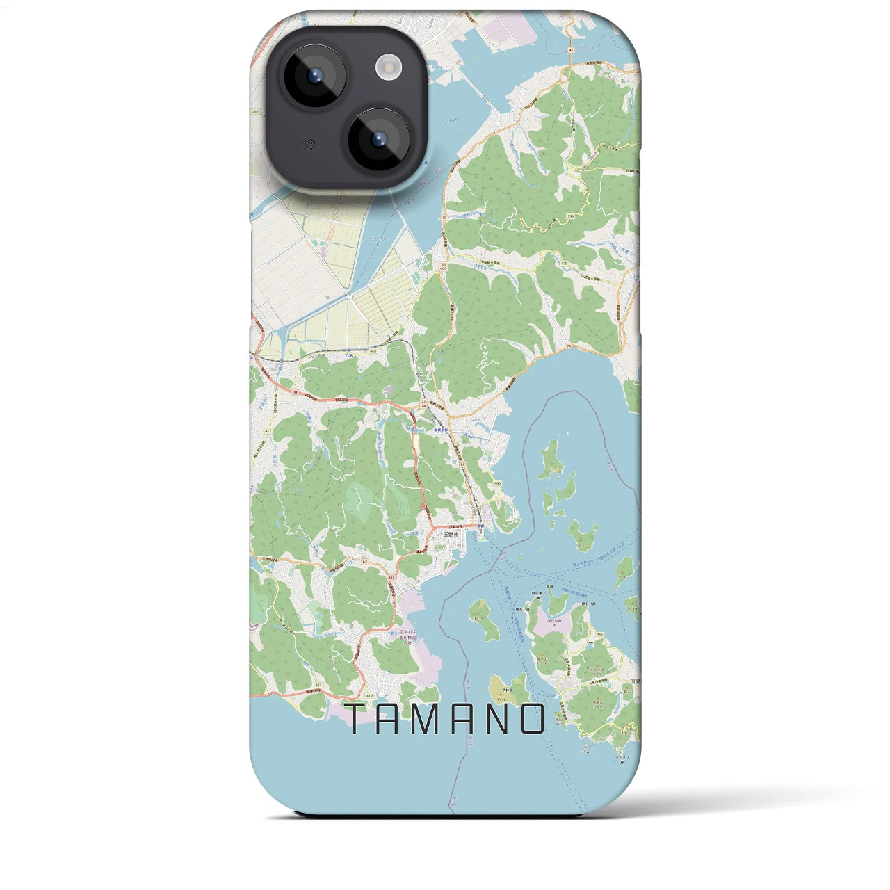 【玉野(岡山県)】地図柄iPhoneケース(バックカバータイプ)