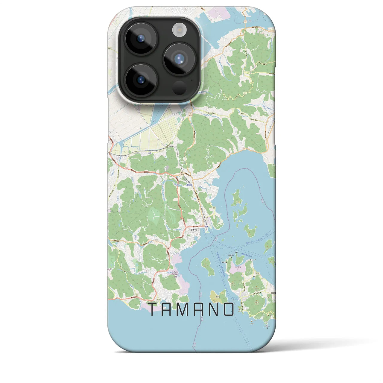 【玉野(岡山県)】地図柄iPhoneケース(バックカバータイプ)