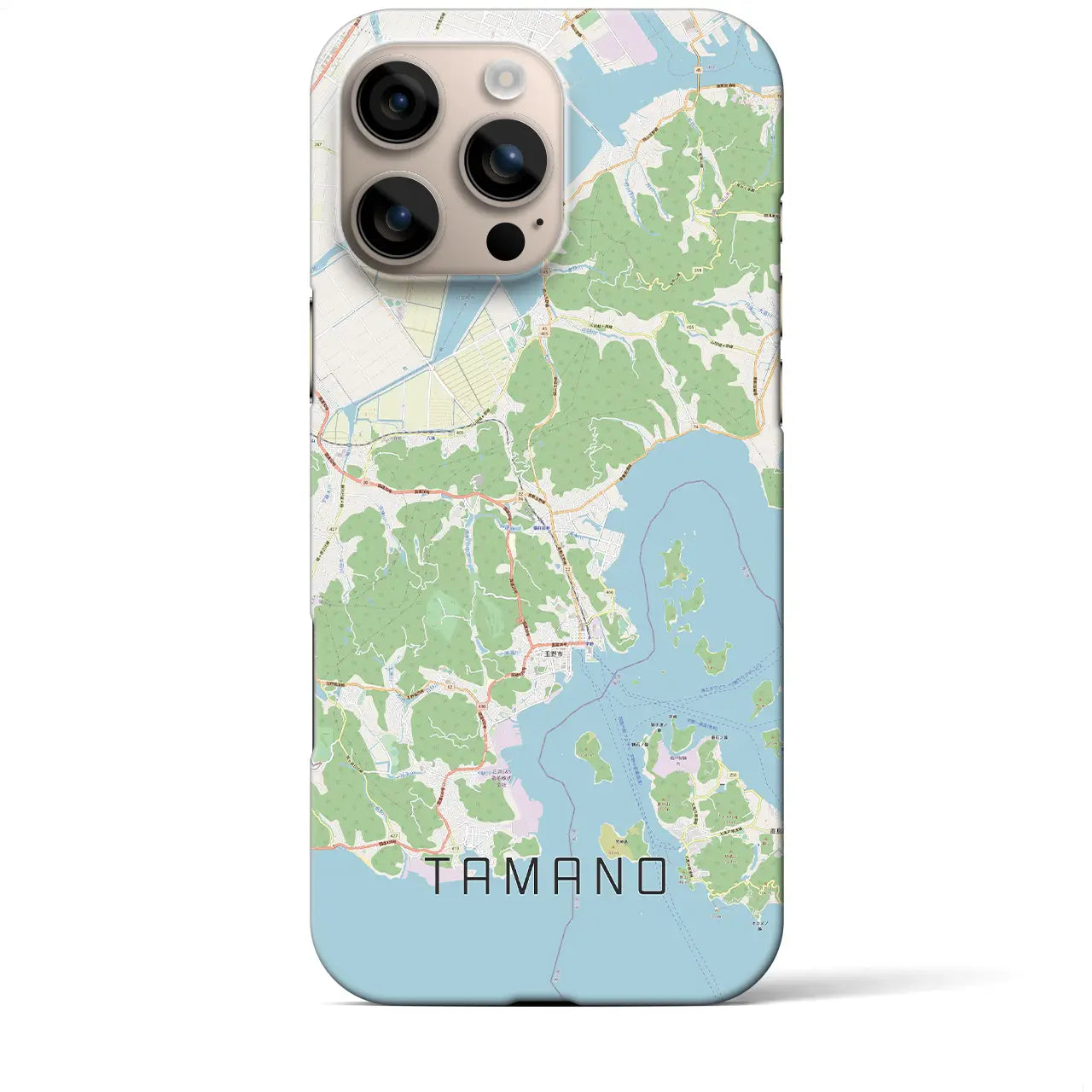 【玉野(岡山県)】地図柄iPhoneケース(バックカバータイプ)