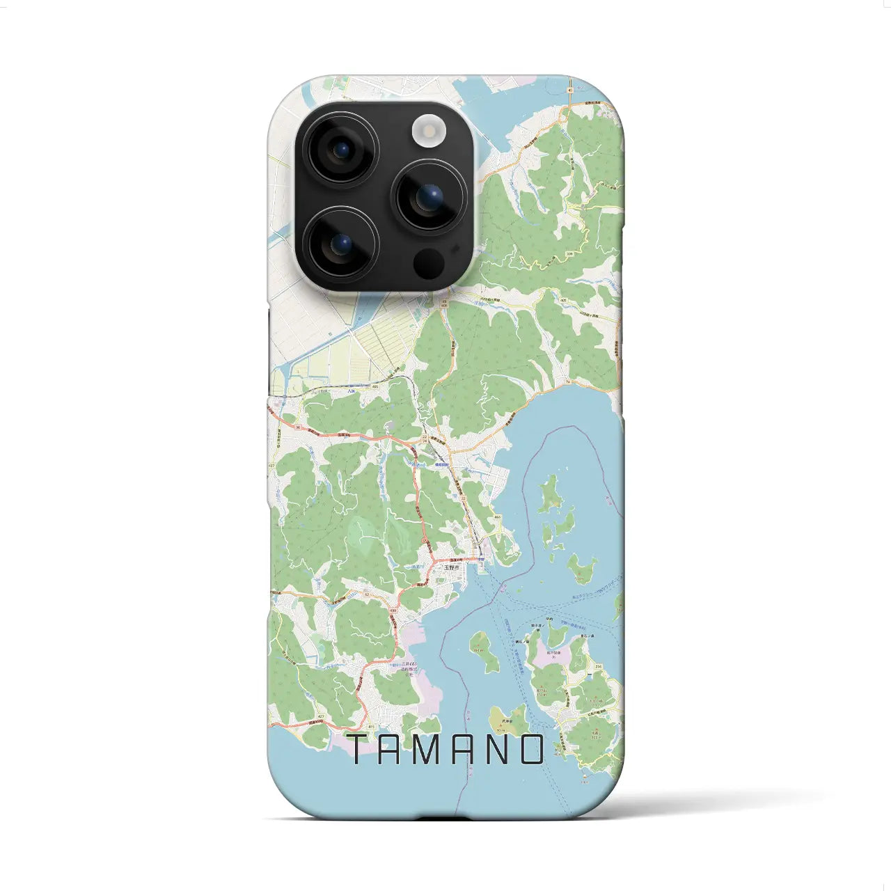 【玉野(岡山県)】地図柄iPhoneケース(バックカバータイプ)