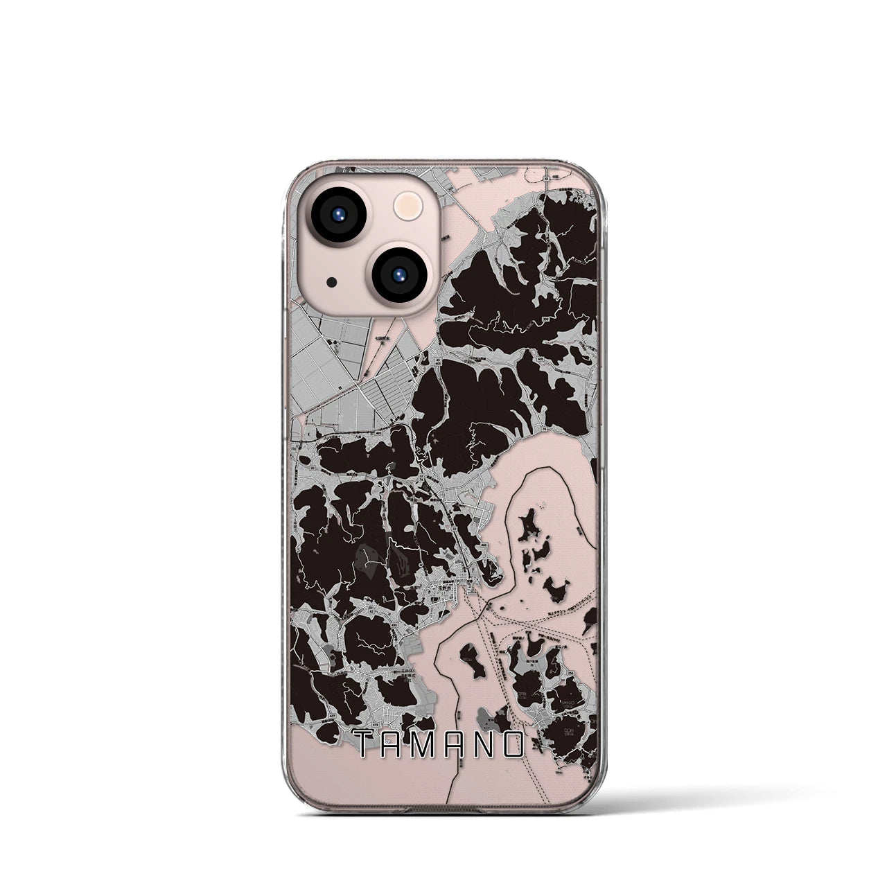 【玉野(岡山県)】地図柄iPhoneケース(クリアタイプ)