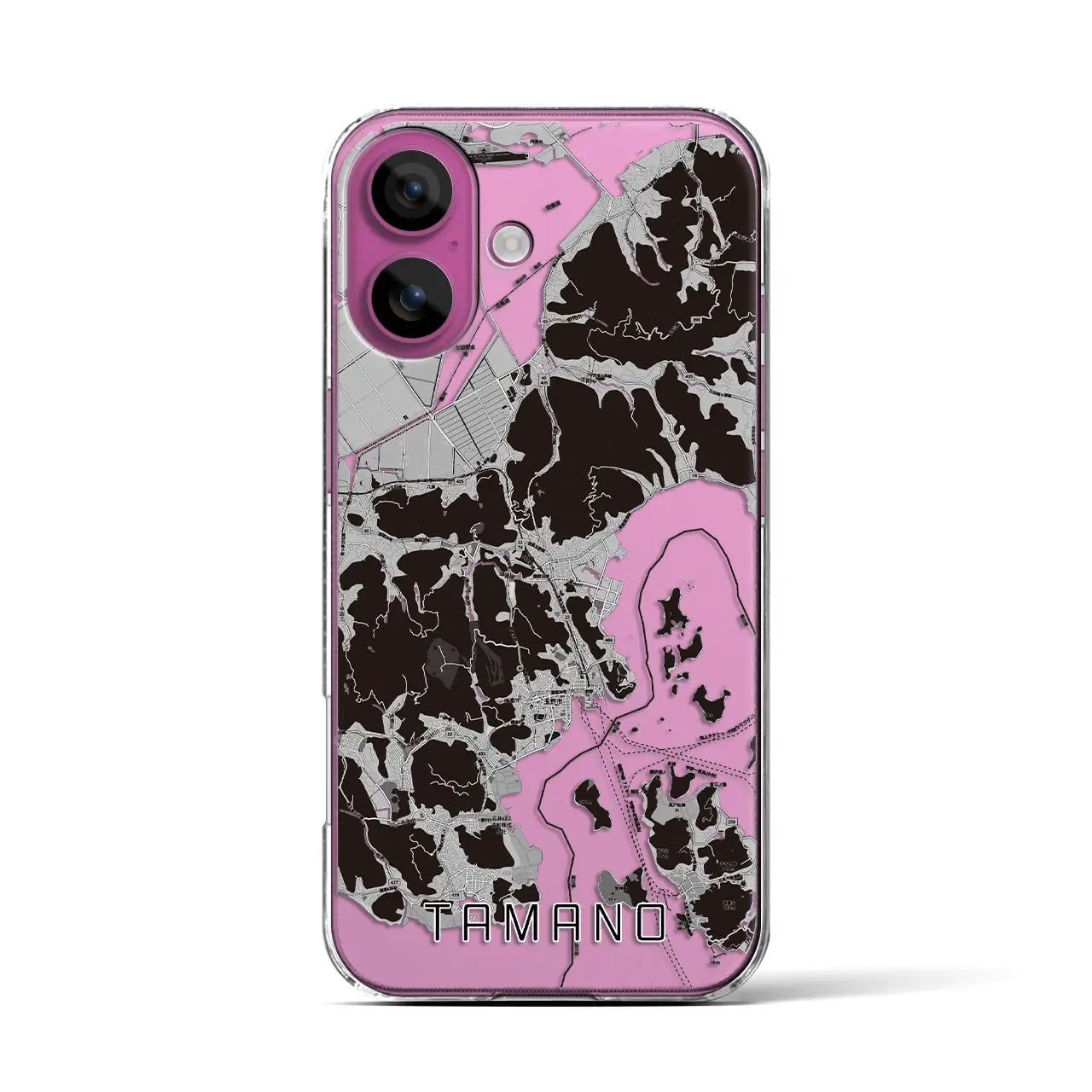 【玉野(岡山県)】地図柄iPhoneケース(クリアタイプ)