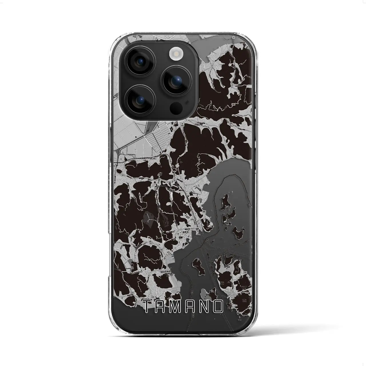 【玉野(岡山県)】地図柄iPhoneケース(クリアタイプ)