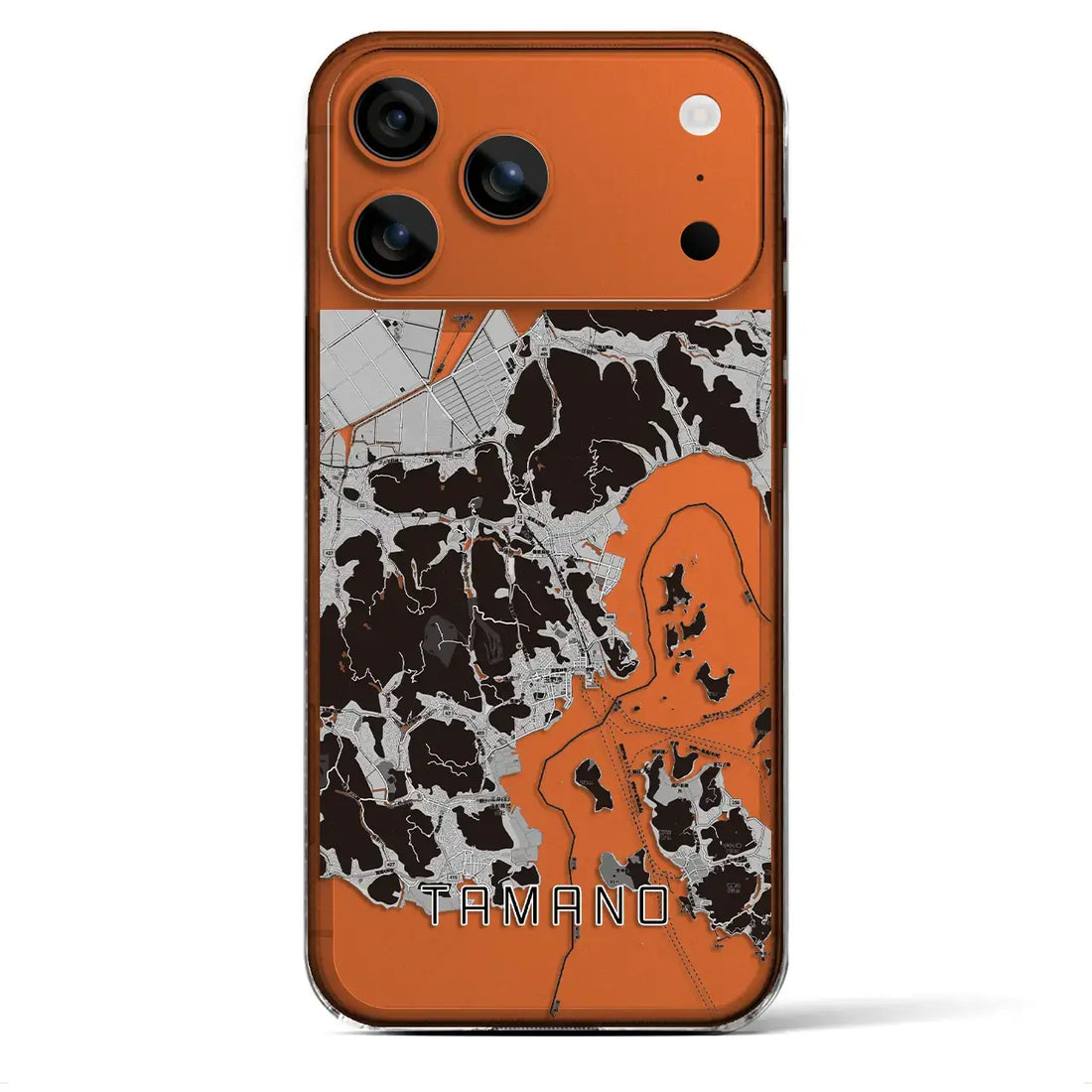 【玉野(岡山県)】地図柄iPhoneケース(クリアタイプ)