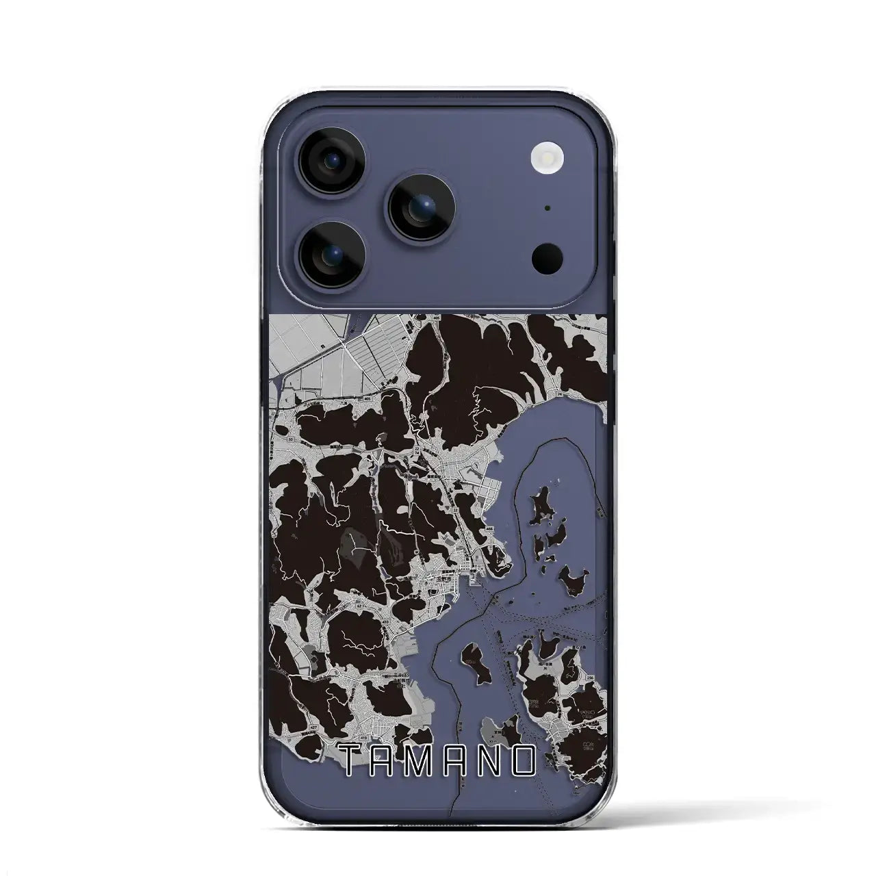 【玉野(岡山県)】地図柄iPhoneケース(クリアタイプ)