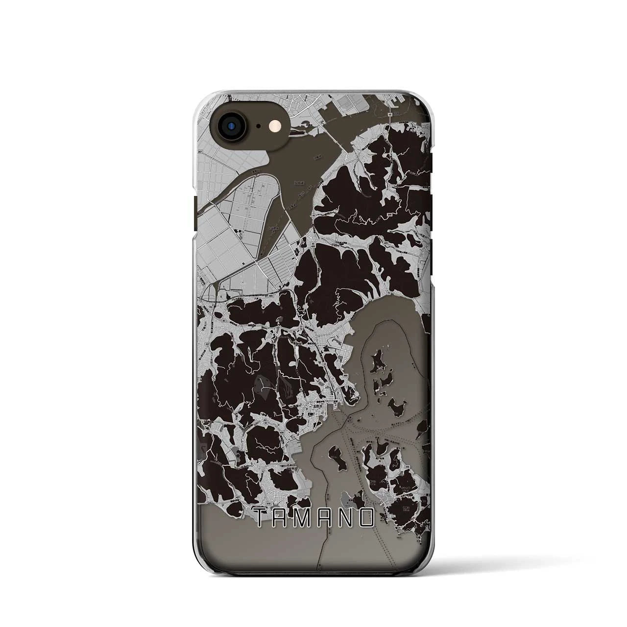 【玉野(岡山県)】地図柄iPhoneケース(クリアタイプ)