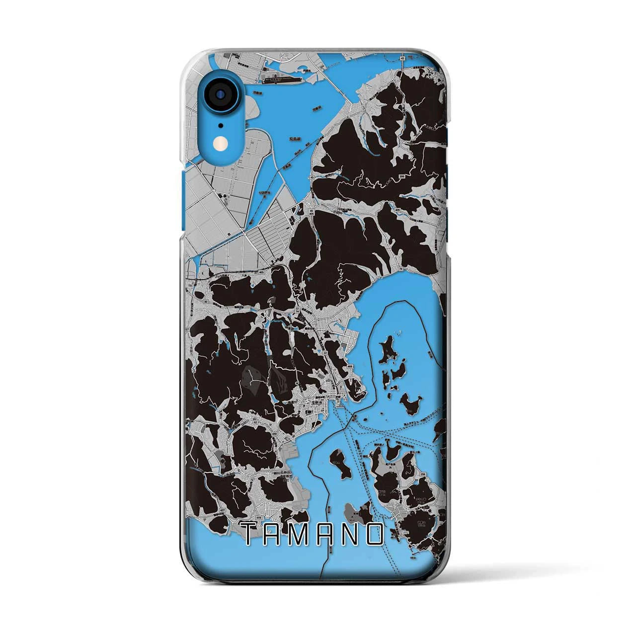 【玉野(岡山県)】地図柄iPhoneケース(クリアタイプ)