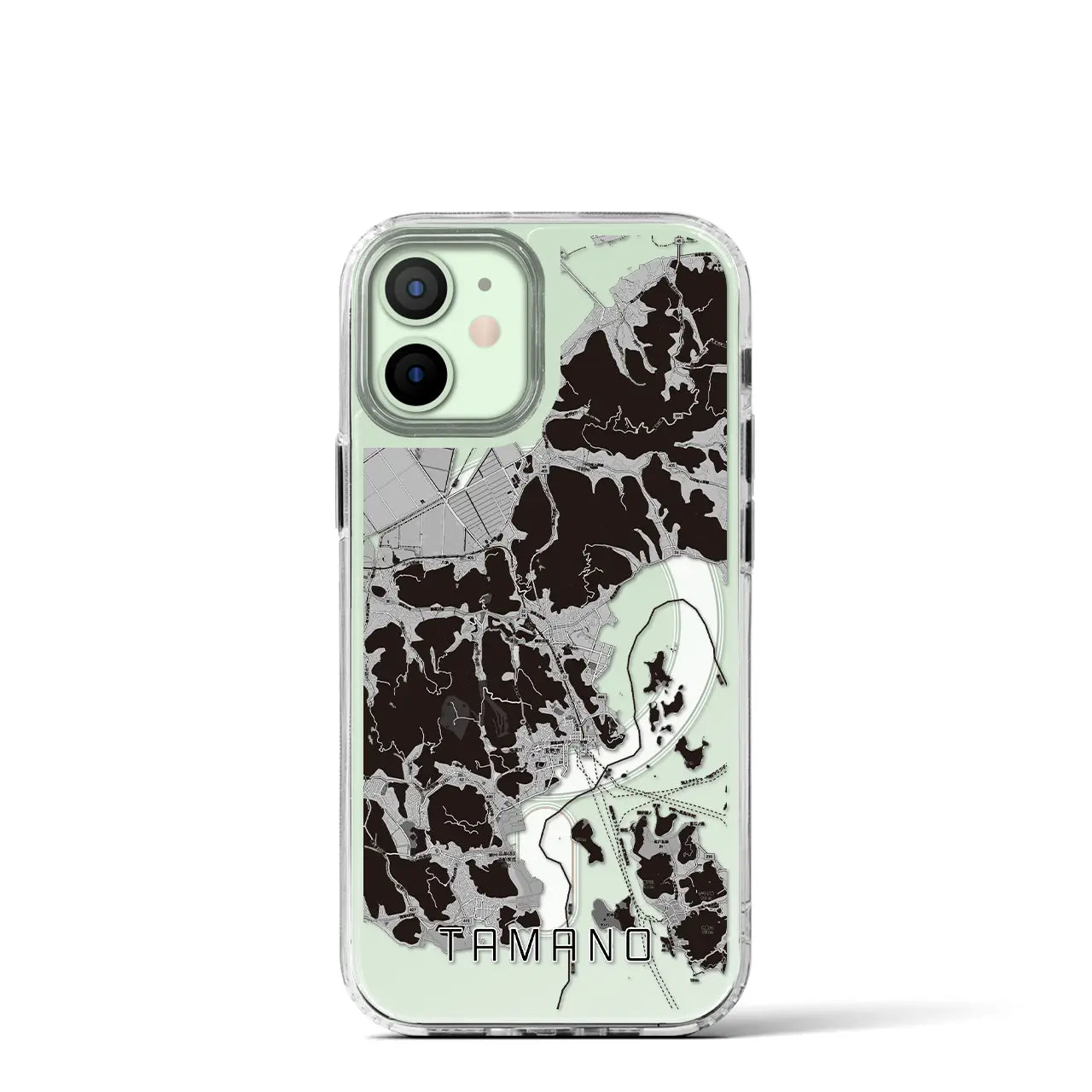 【玉野(岡山県)】地図柄iPhoneケース(MagSafeタイプ)