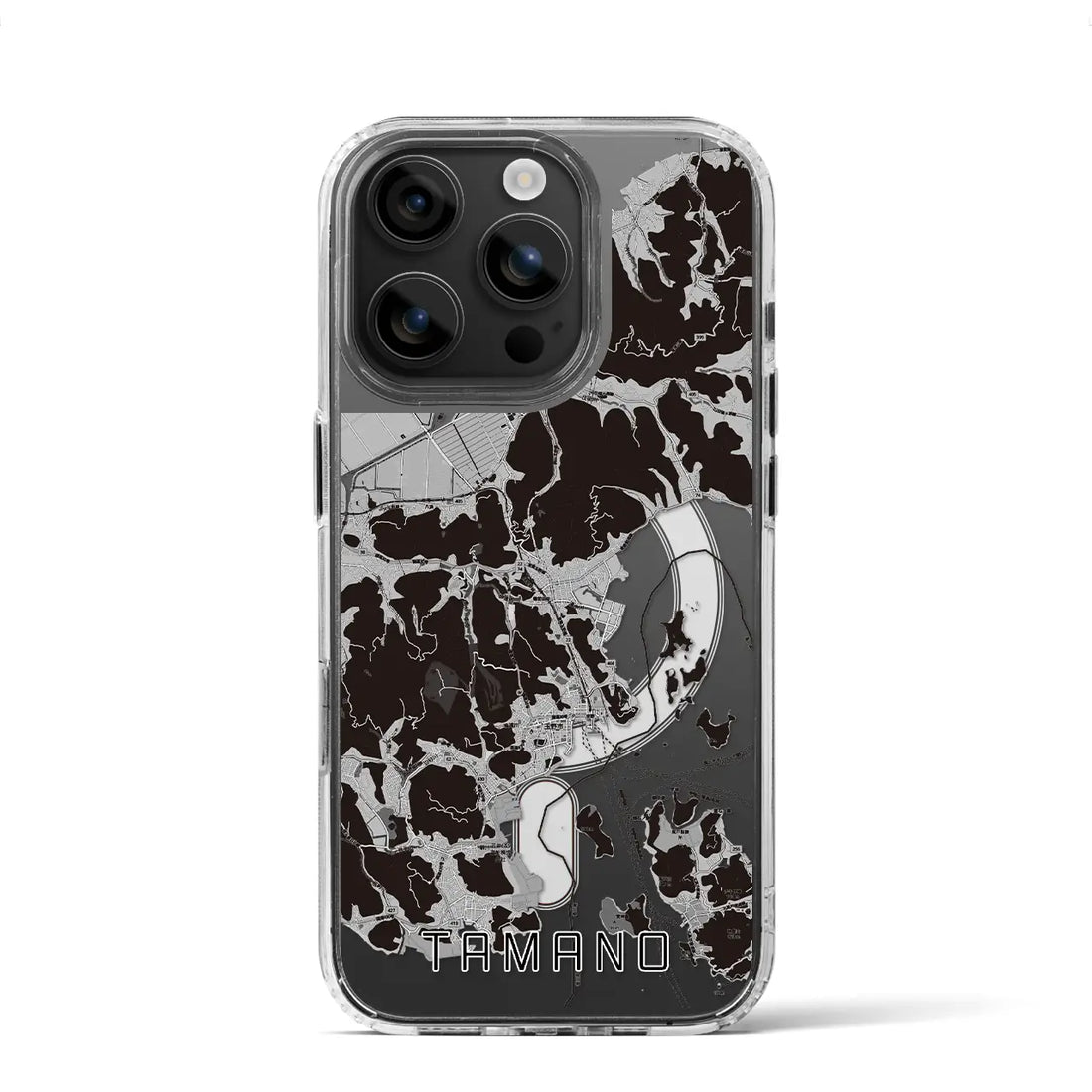 【玉野(岡山県)】地図柄iPhoneケース(MagSafeタイプ)