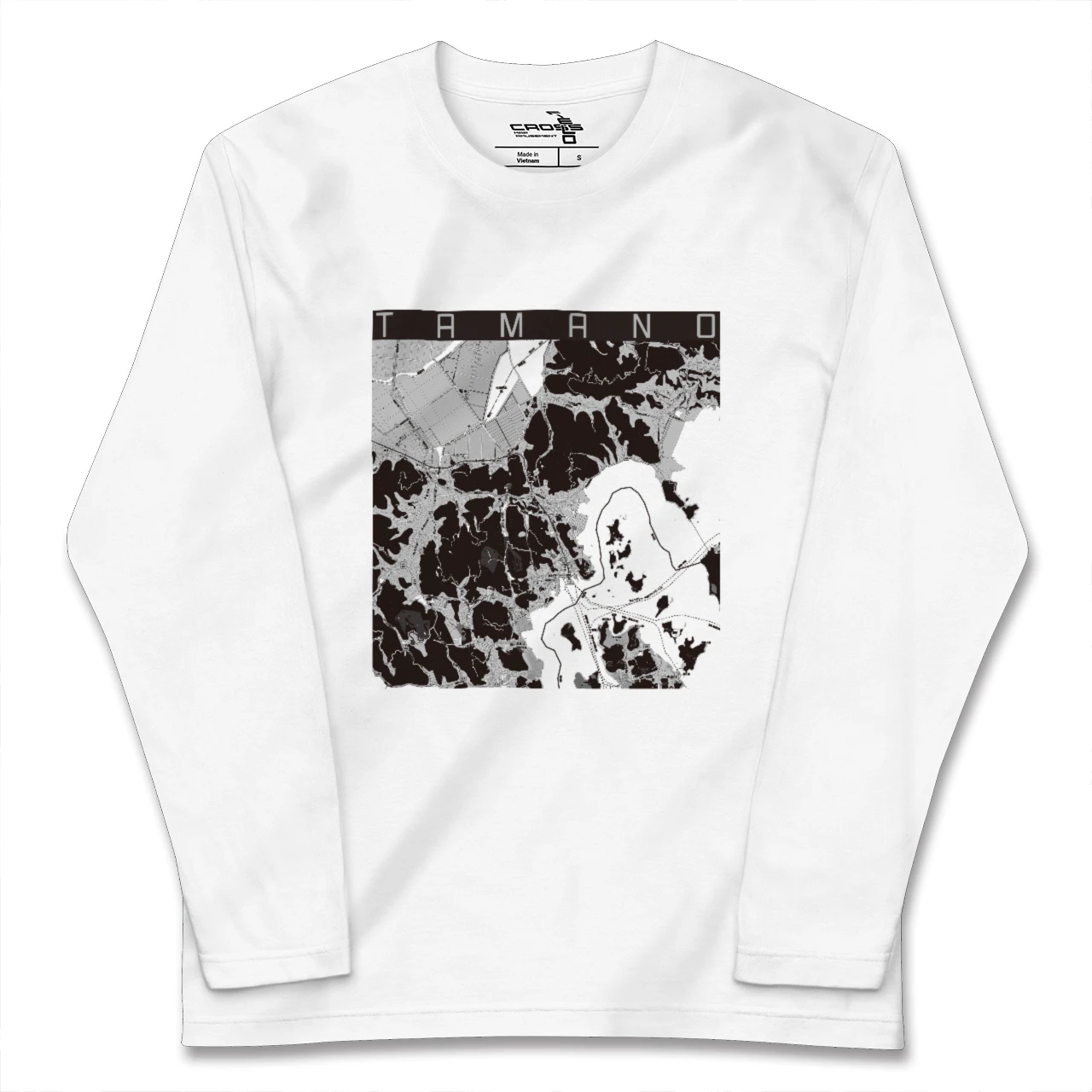【玉野(岡山県)】地図柄ロングスリーブTシャツ
