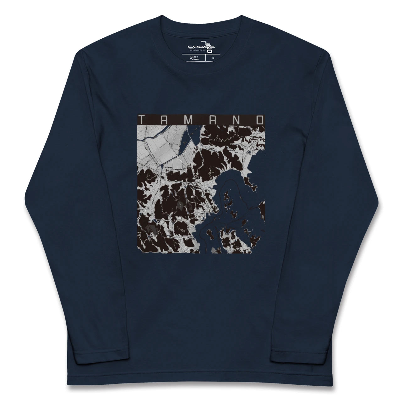 【玉野(岡山県)】地図柄ロングスリーブTシャツ